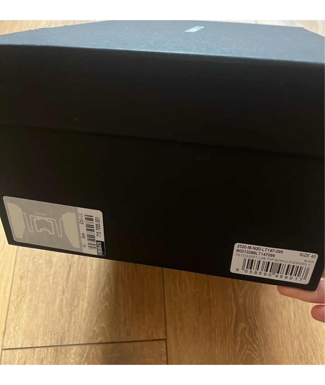 ANN DEMEULEMEESTER Черные кожаные кеды, фото 6