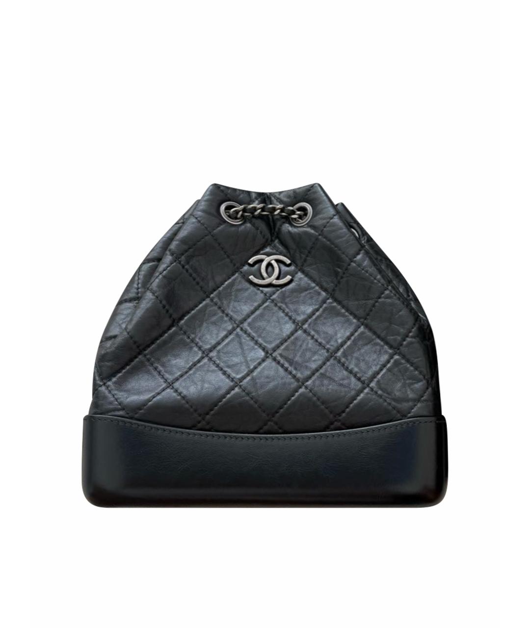 CHANEL Черный кожаный рюкзак, фото 1
