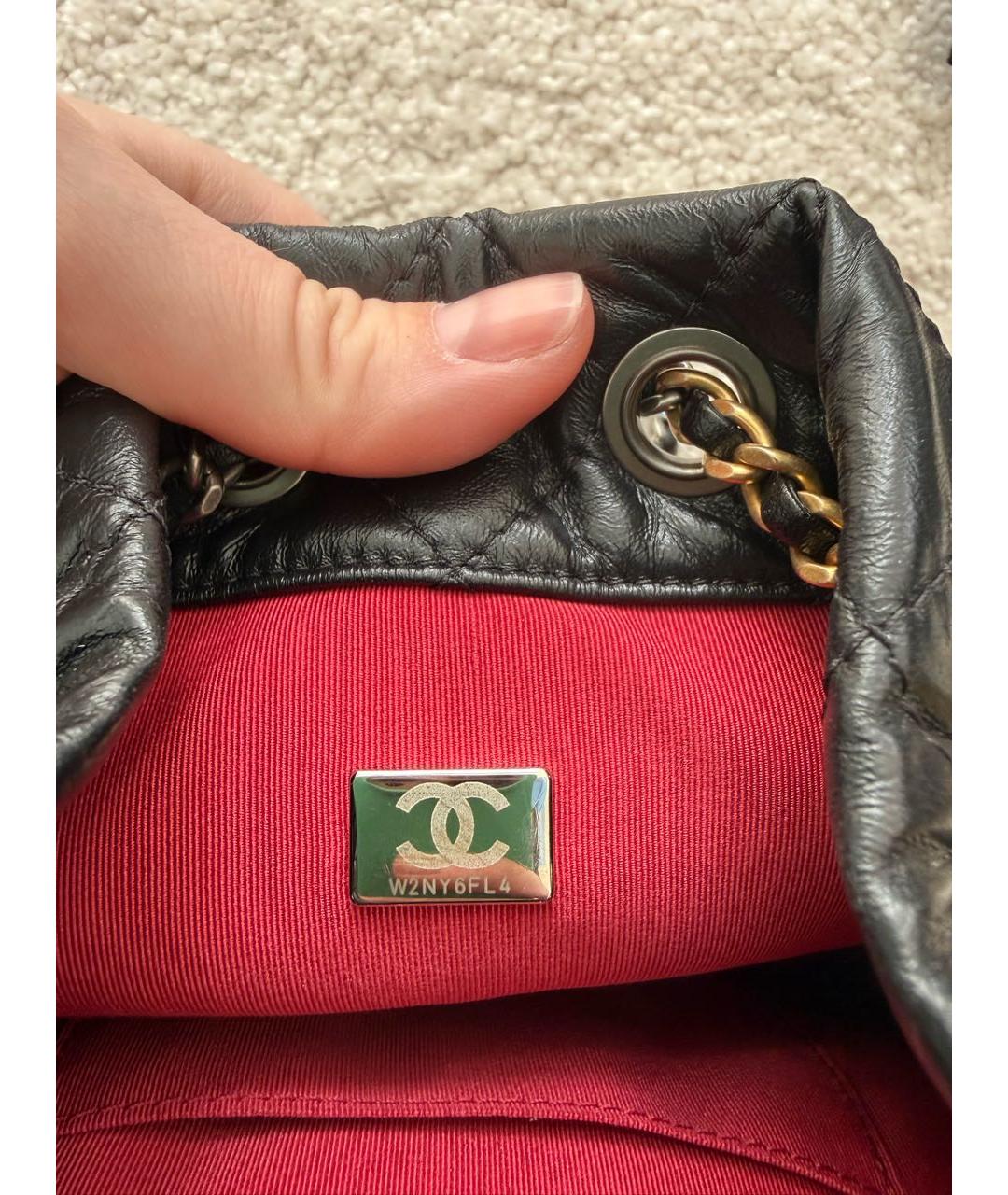 CHANEL Черный кожаный рюкзак, фото 8
