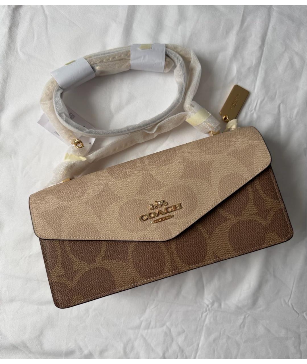 COACH Коричневая сумка через плечо, фото 2