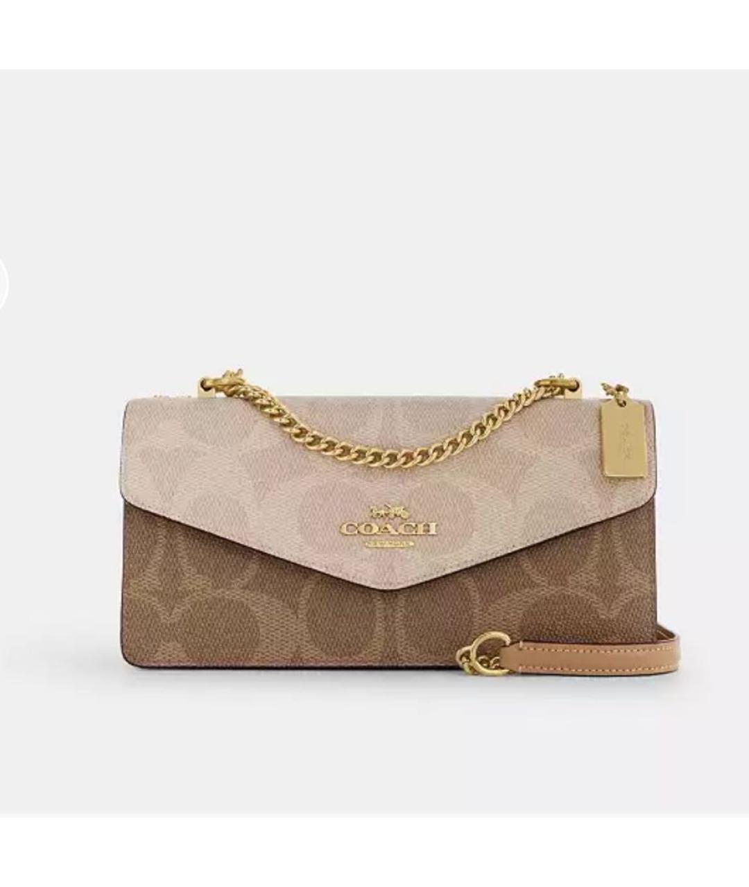 COACH Коричневая сумка через плечо, фото 9