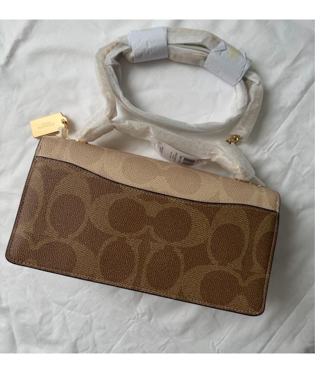COACH Коричневая сумка через плечо, фото 3