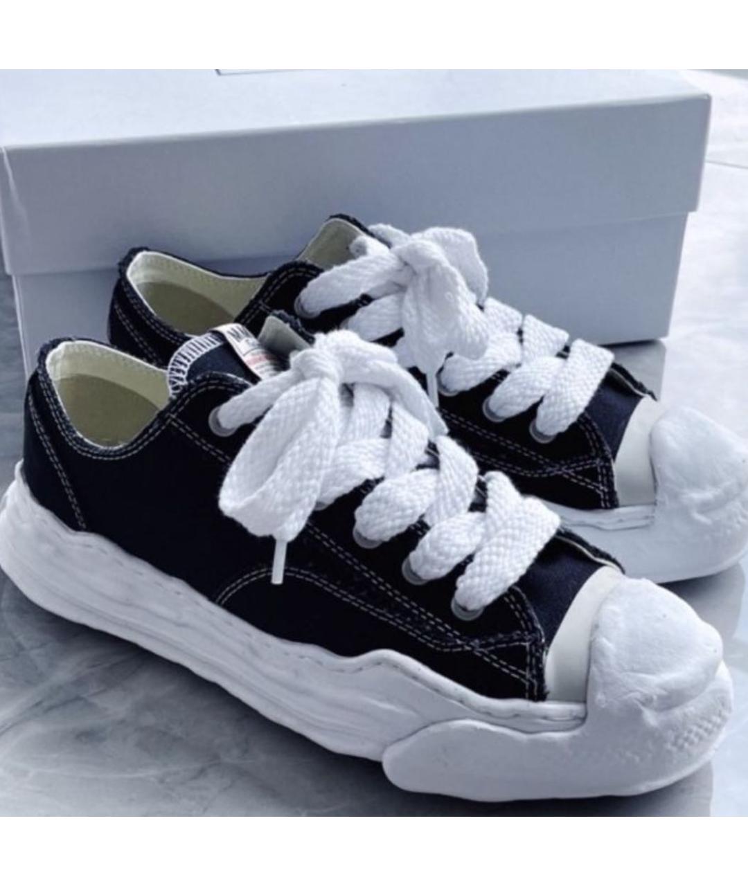 MAISON MIHARA YASUHIRO Черные текстильные кеды, фото 6