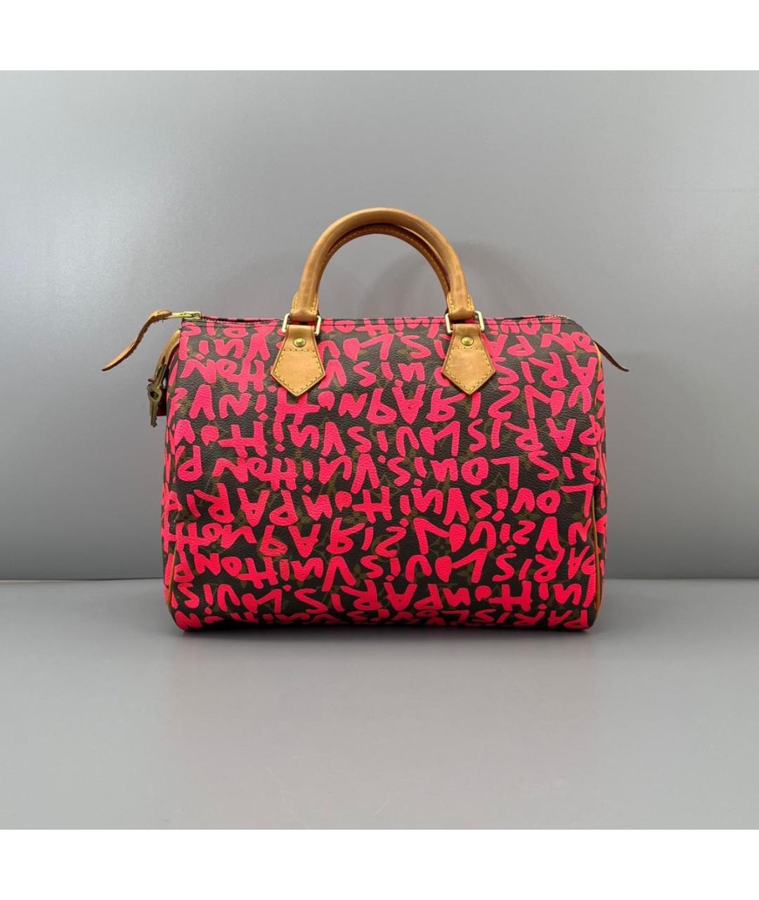 LOUIS VUITTON Красная сумка с короткими ручками, фото 2