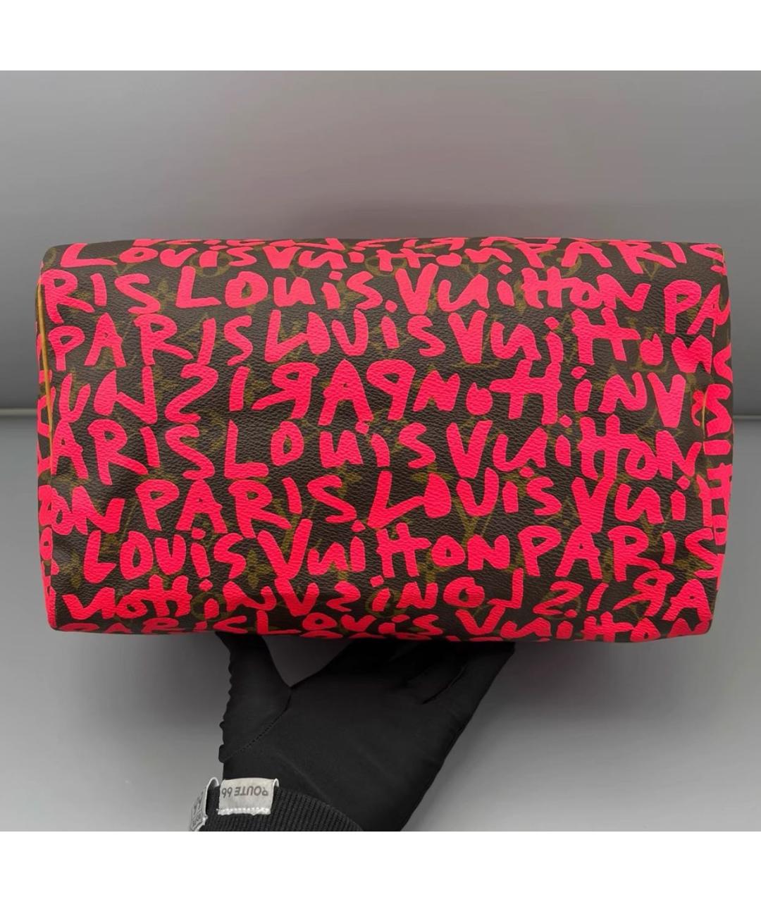 LOUIS VUITTON Красная сумка с короткими ручками, фото 4