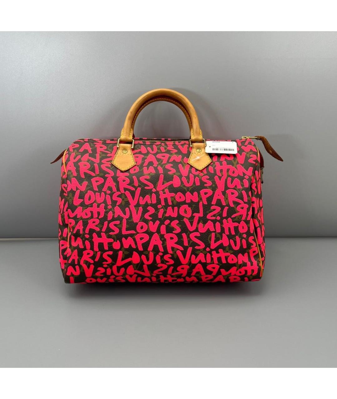 LOUIS VUITTON Красная сумка с короткими ручками, фото 3