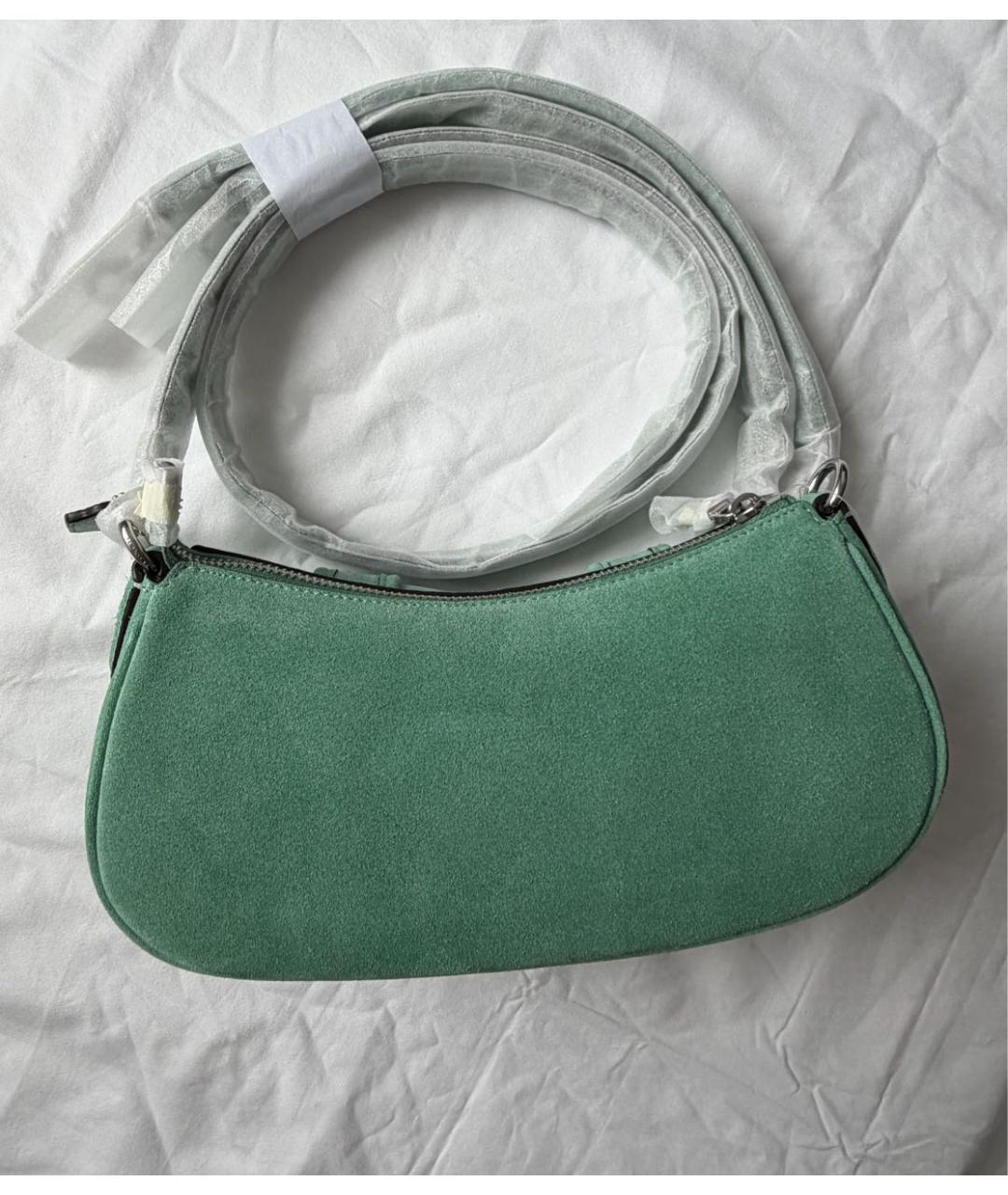COACH Зеленая кожаная сумка через плечо, фото 3