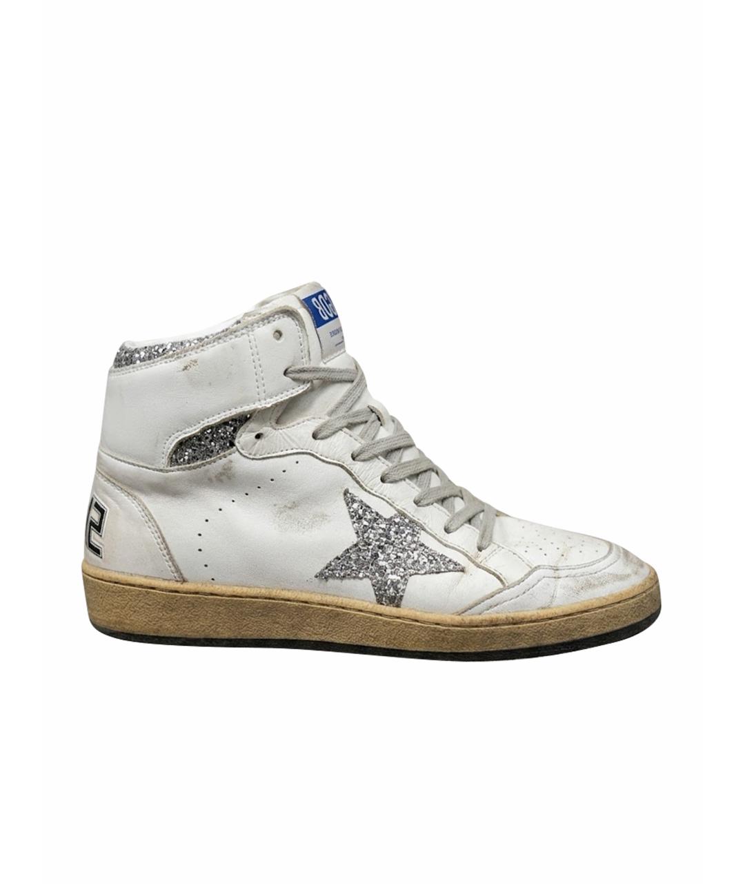 GOLDEN GOOSE DELUXE BRAND Белые кожаные кроссовки, фото 1