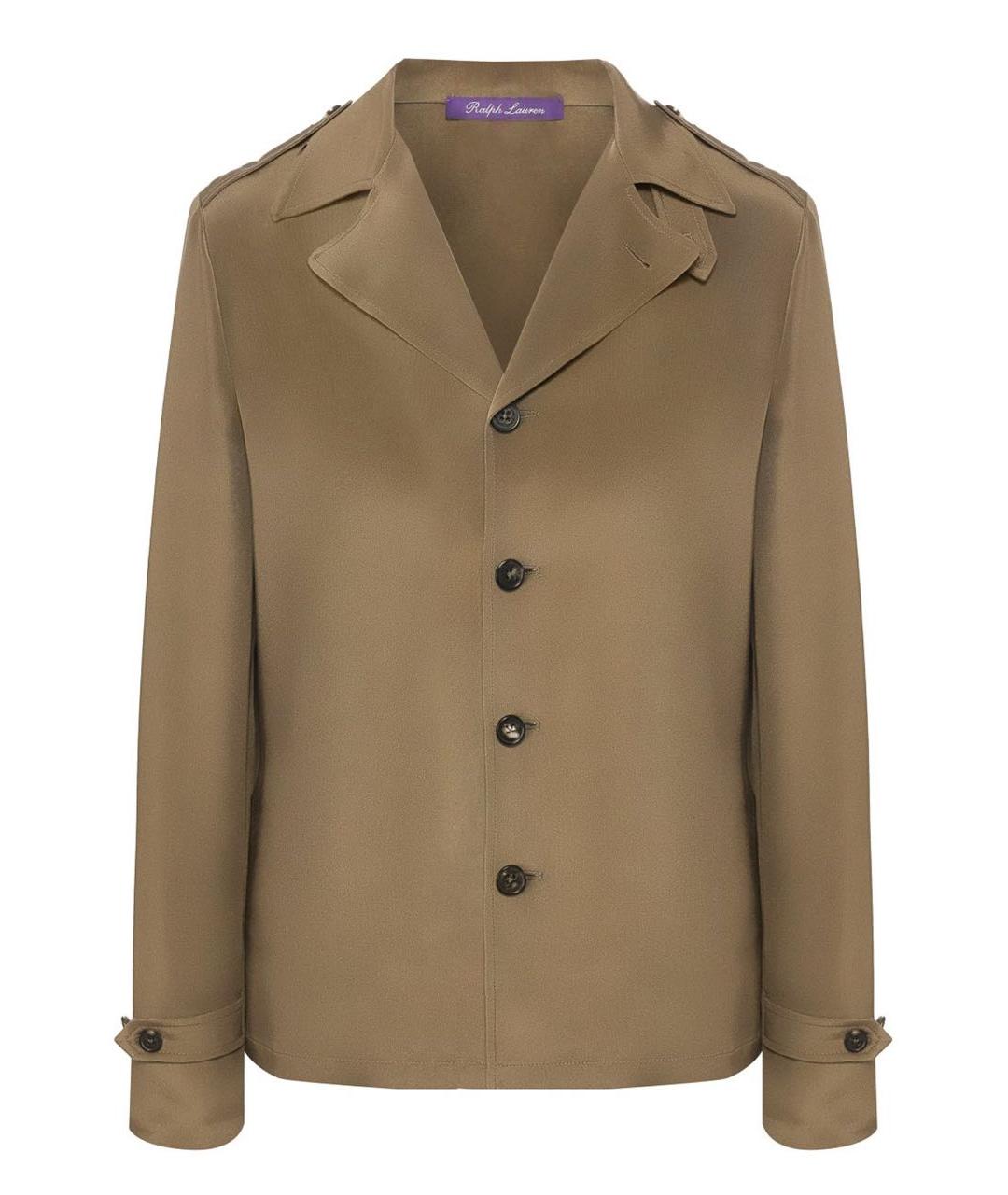 RALPH LAUREN COLLECTION Хаки шелковая рубашка, фото 1