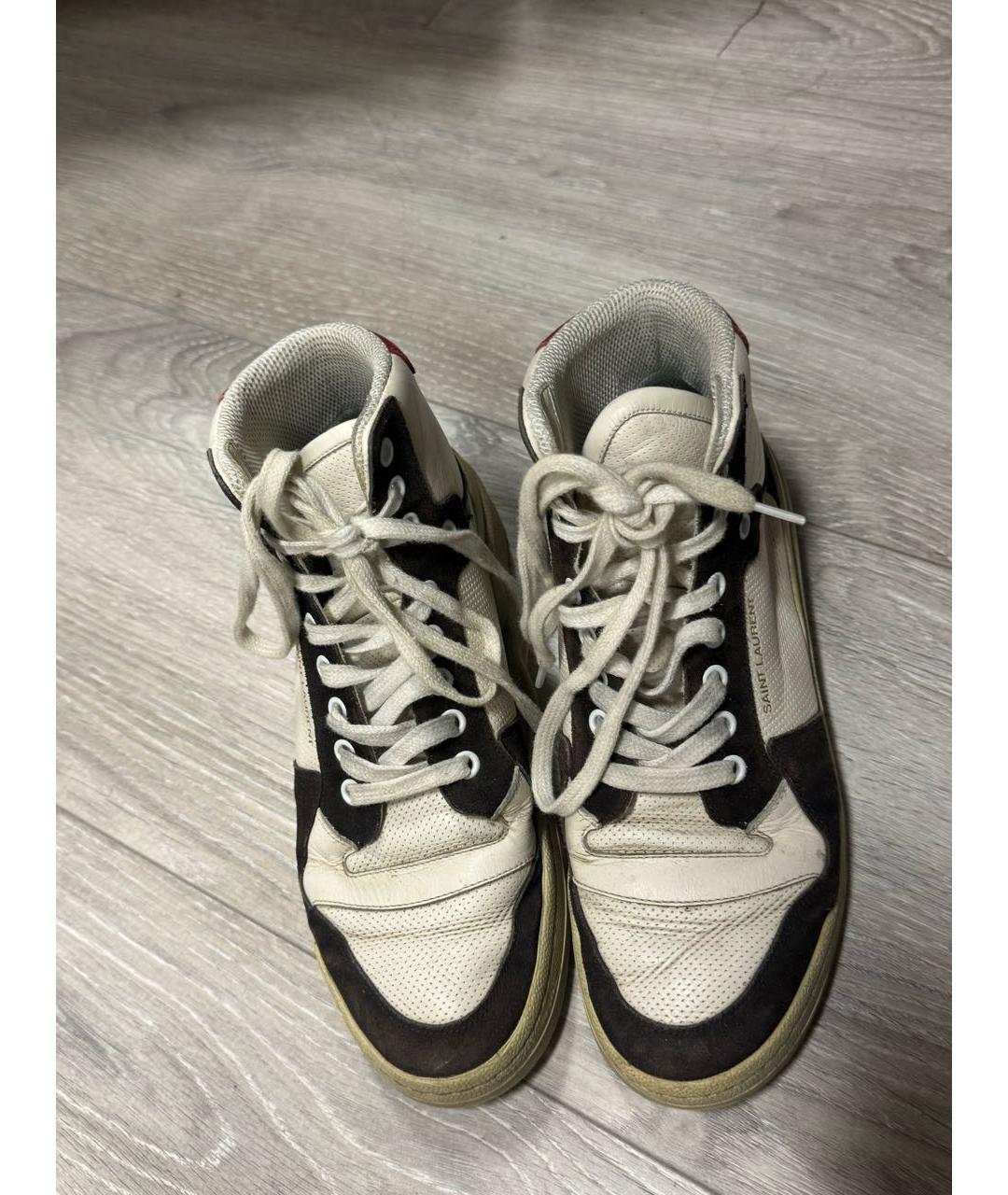 SAINT LAURENT Мульти кожаные кроссовки, фото 5