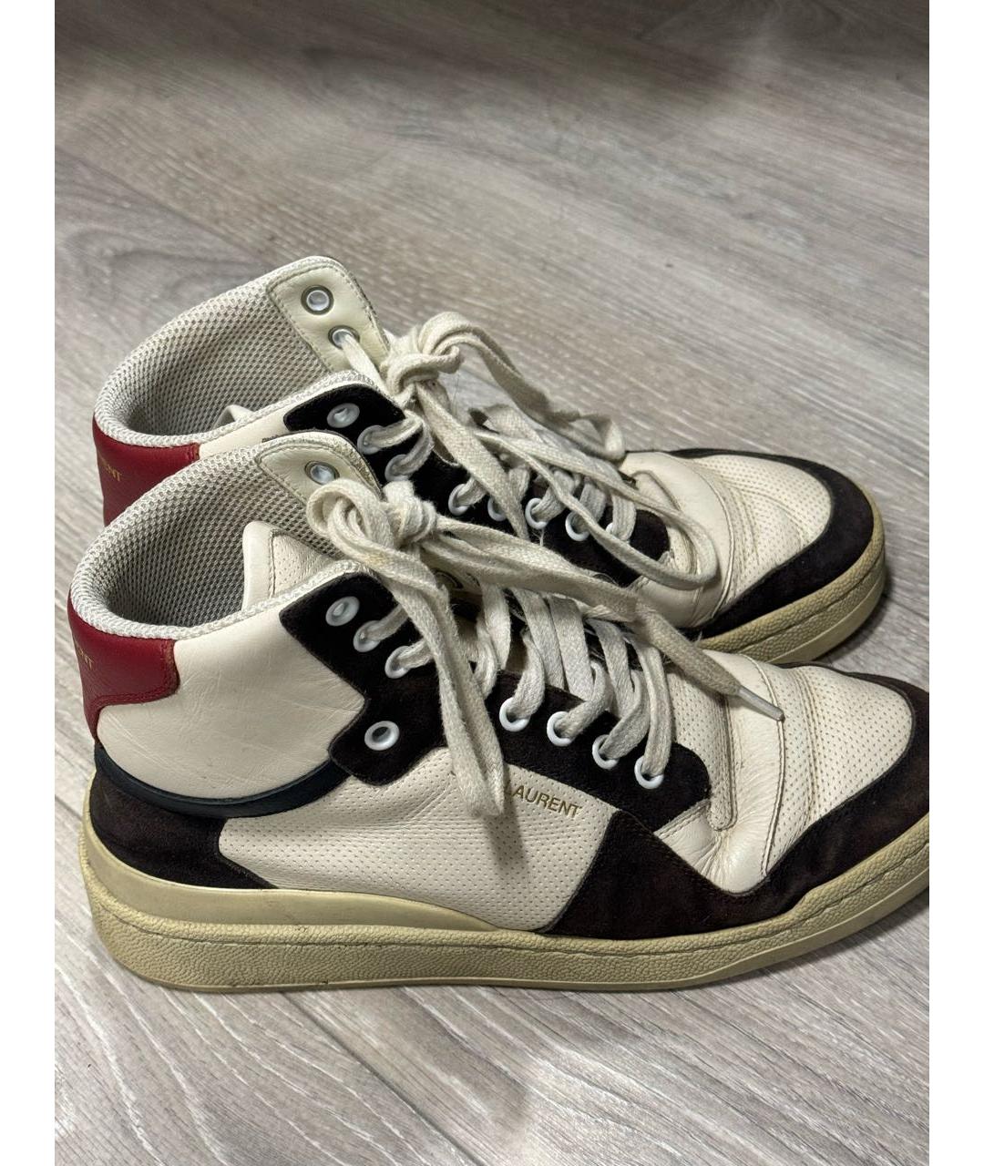 SAINT LAURENT Мульти кожаные кроссовки, фото 6