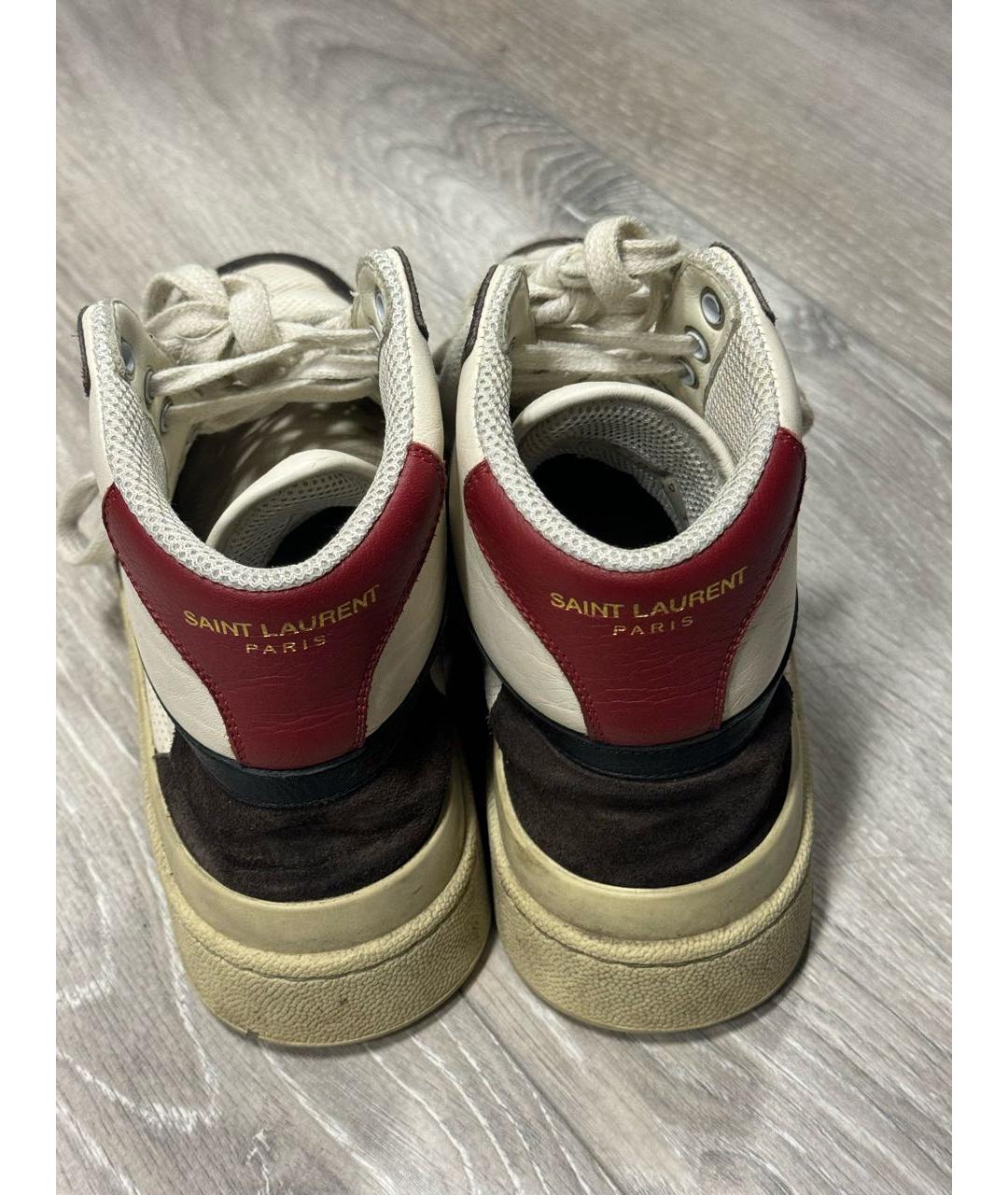 SAINT LAURENT Мульти кожаные кроссовки, фото 3