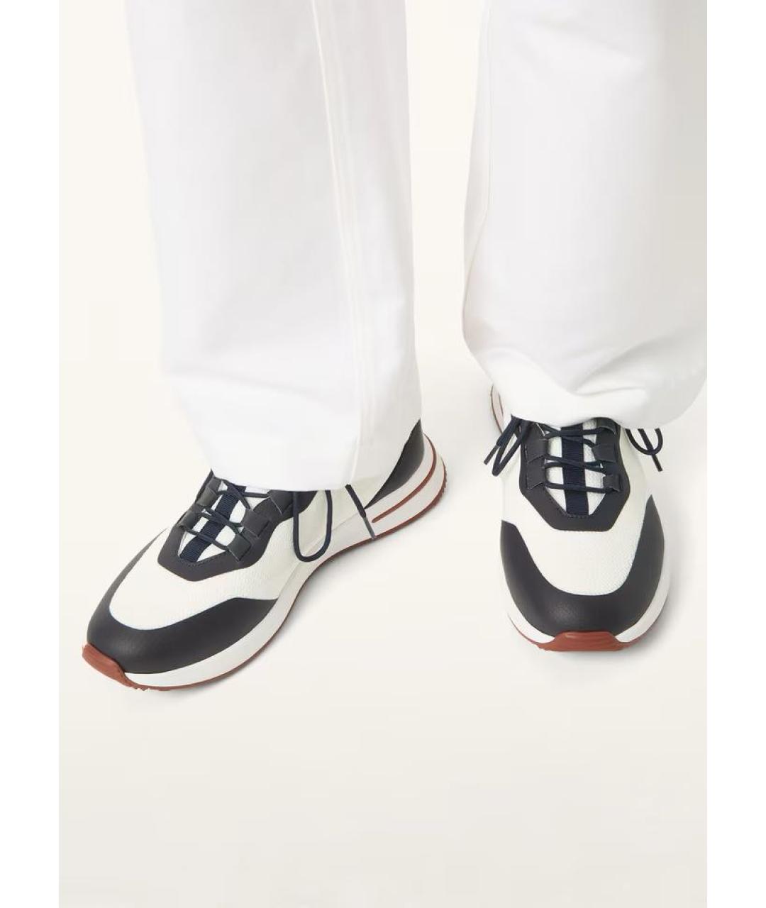 LORO PIANA Мульти текстильные низкие кроссовки / кеды, фото 2