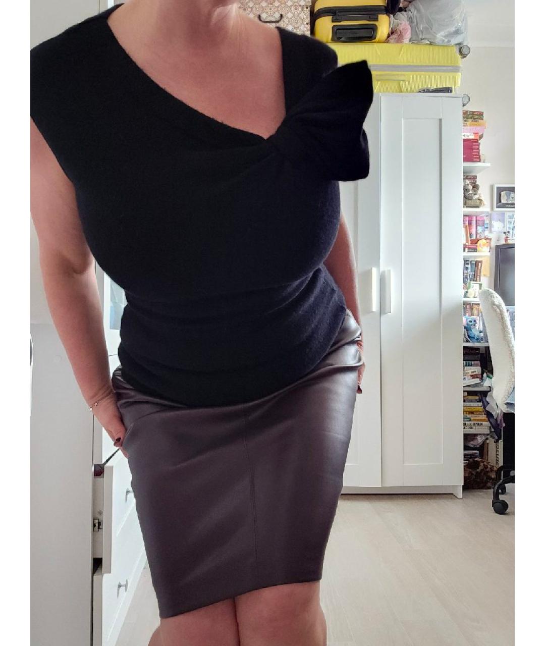 VALENTINO Черная кашемировая майка, фото 4