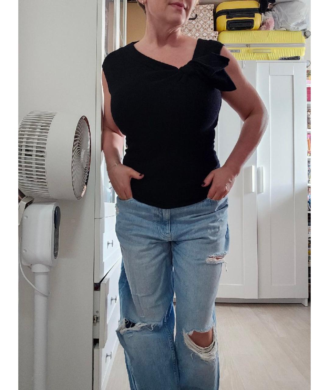 VALENTINO Черная кашемировая майка, фото 5