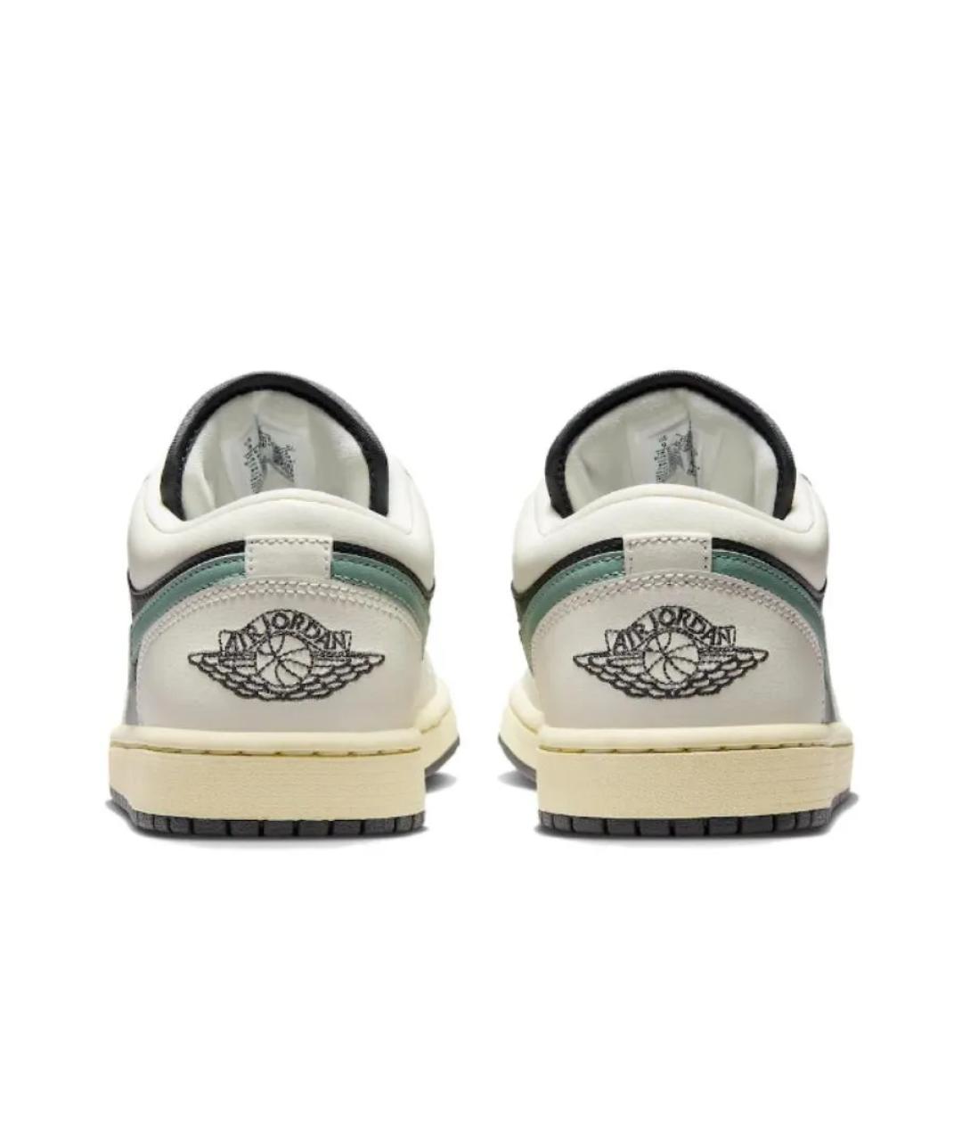 JORDAN Зеленые кожаные кроссовки, фото 4