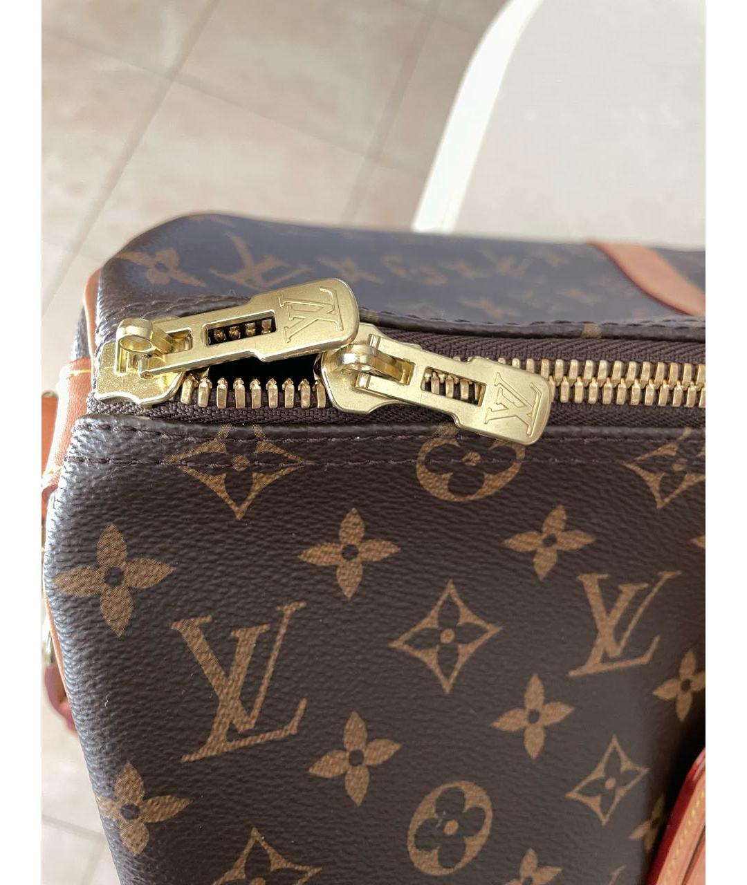 LOUIS VUITTON Коричневая дорожная/спортивная сумка, фото 8