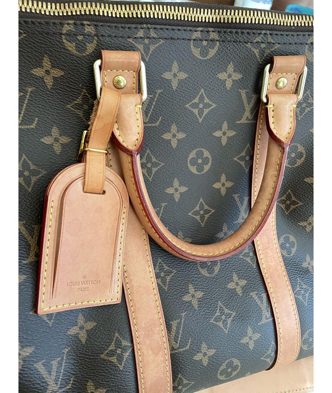 LOUIS VUITTON Коричневая дорожная/спортивная сумка, фото 6