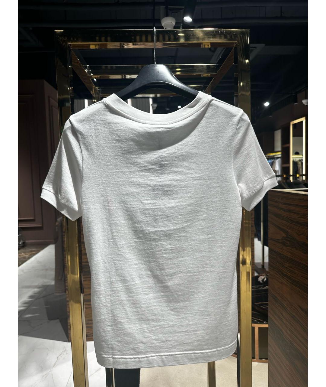 DOLCE&GABBANA Белая хлопковая футболка, фото 2