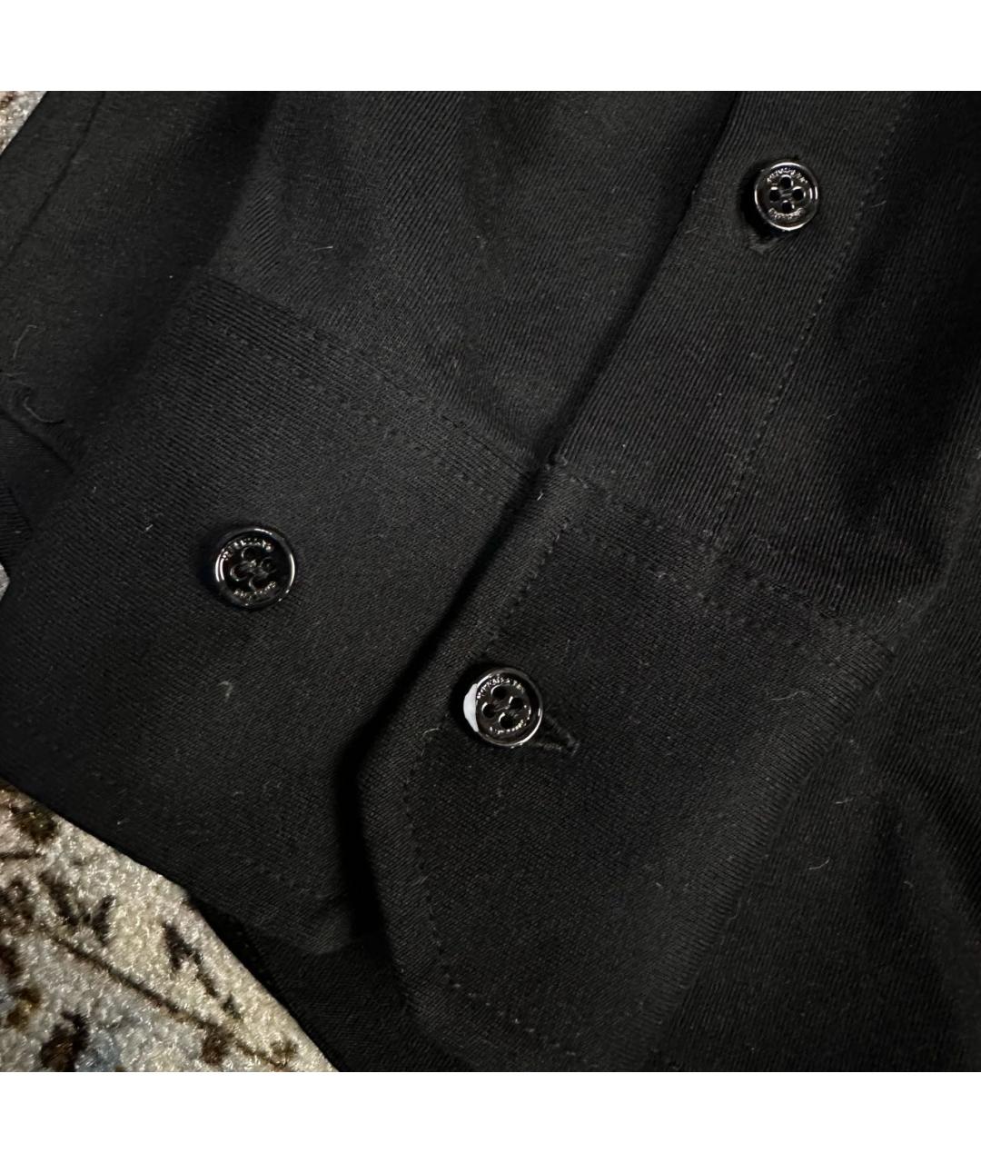 VETEMENTS Черная хлопковая классическая рубашка, фото 5