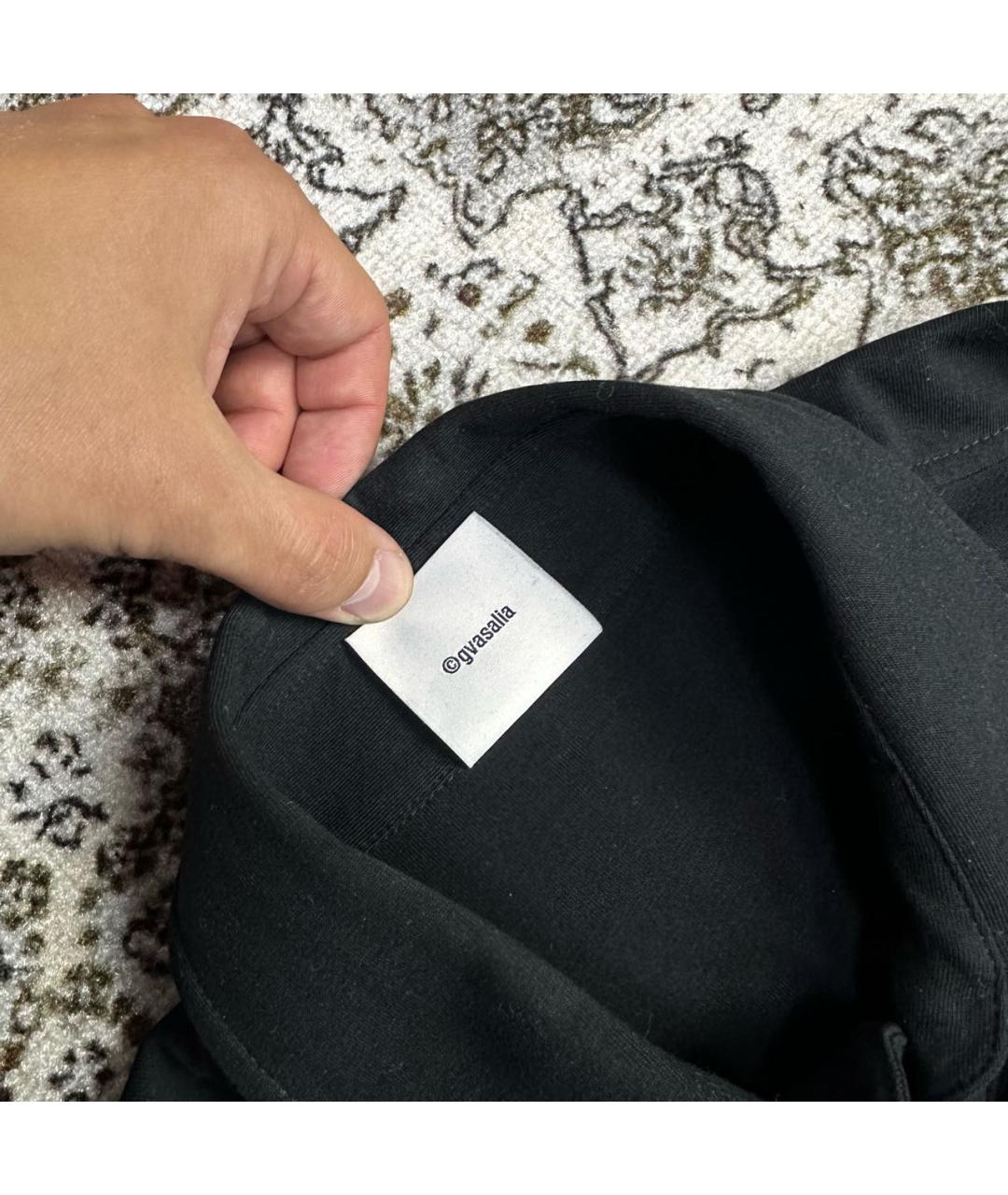 VETEMENTS Черная хлопковая классическая рубашка, фото 3