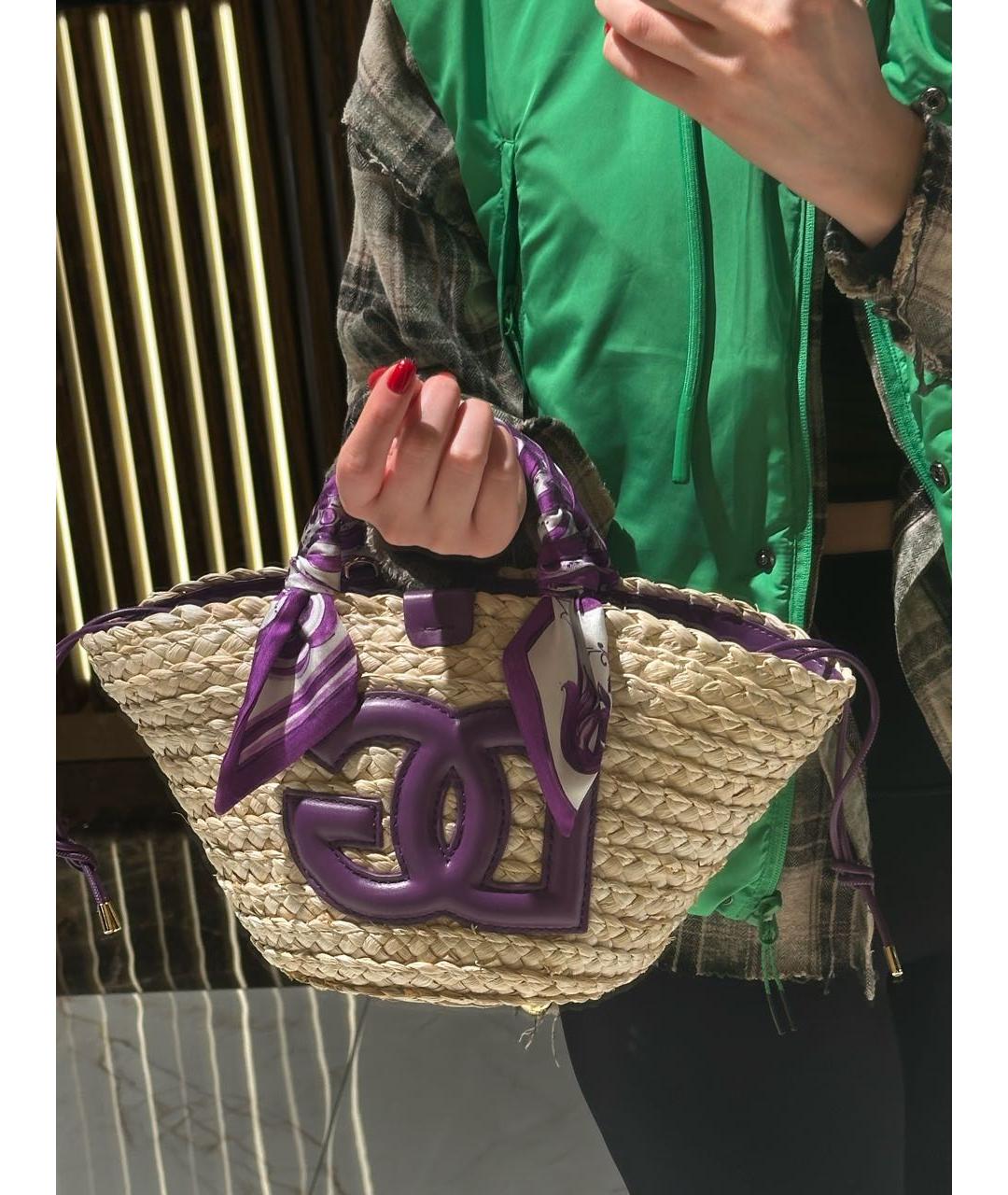 DOLCE&GABBANA Пелетеная сумка с короткими ручками, фото 5