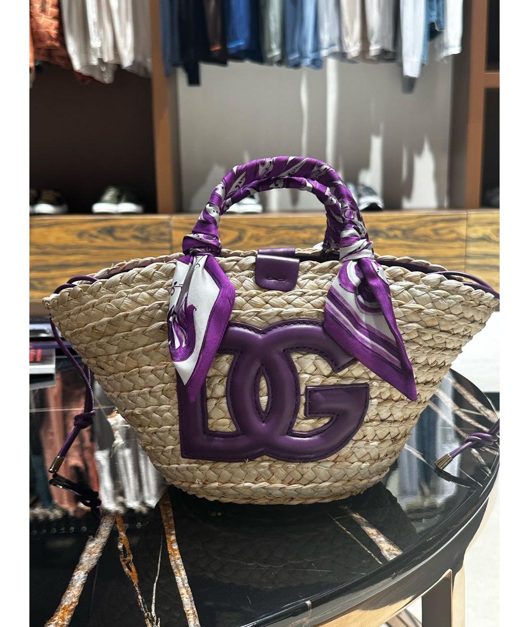 DOLCE&GABBANA Пелетеная сумка с короткими ручками, фото 8