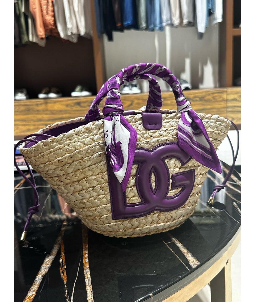 DOLCE&GABBANA Пелетеная сумка с короткими ручками, фото 2