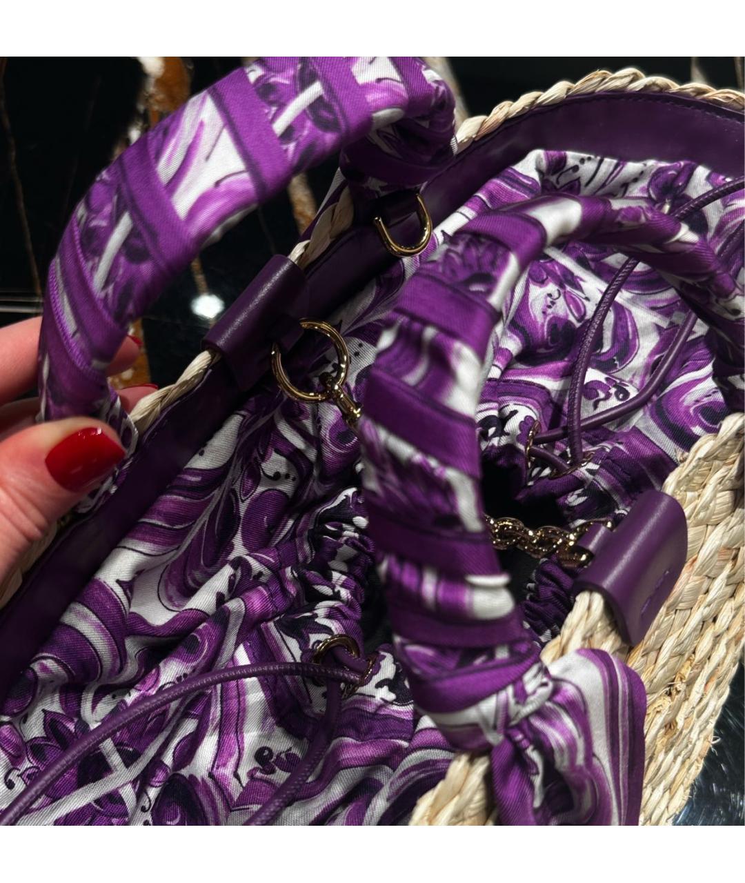 DOLCE&GABBANA Пелетеная сумка с короткими ручками, фото 4