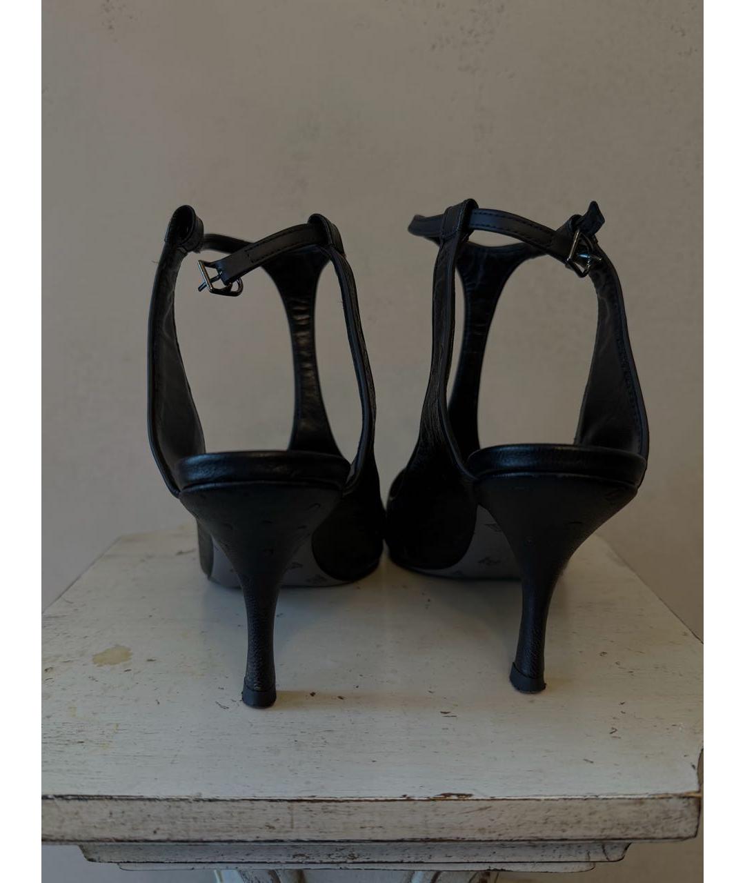 MAX MARA Черные кожаные туфли, фото 3