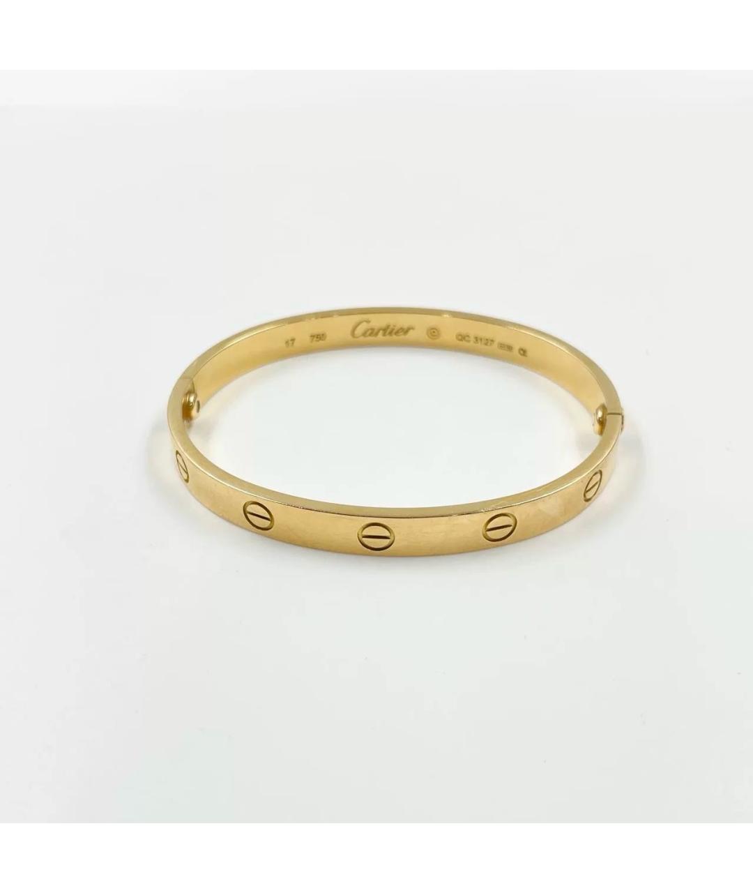 CARTIER Желтый браслет из желтого золота, фото 4