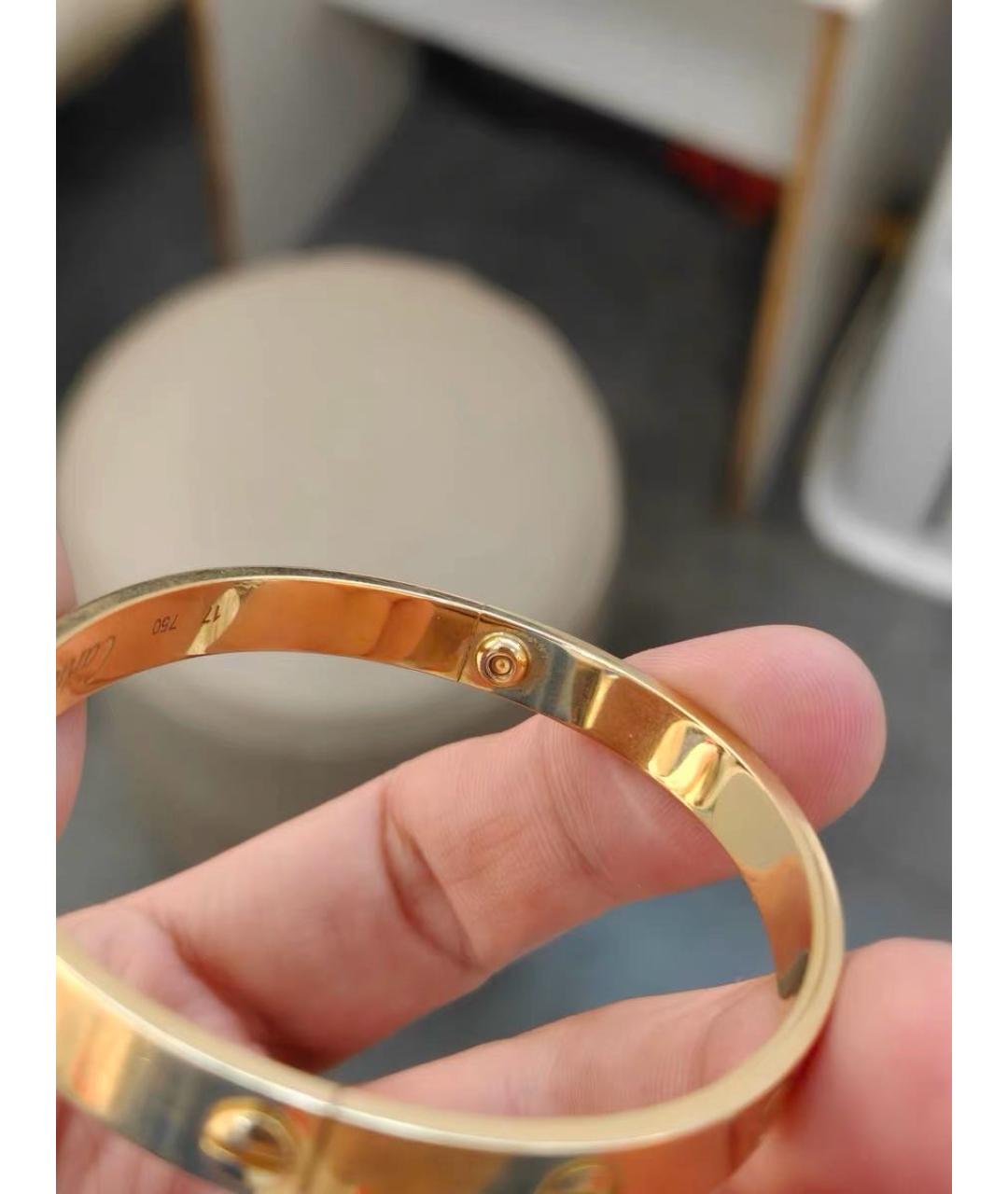 CARTIER Желтый браслет из желтого золота, фото 2