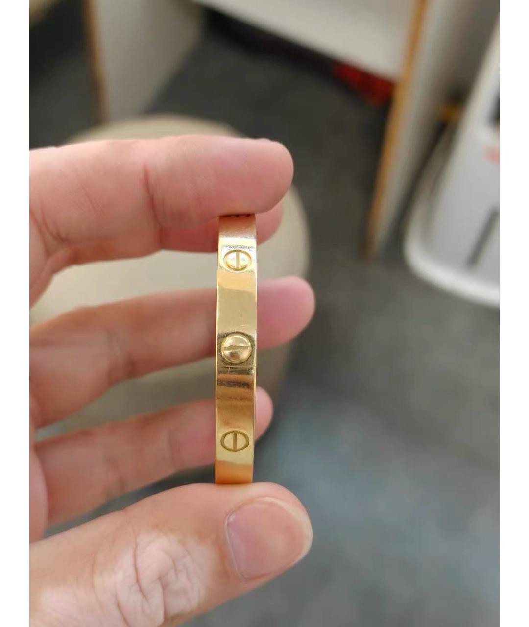 CARTIER Желтый браслет из желтого золота, фото 3