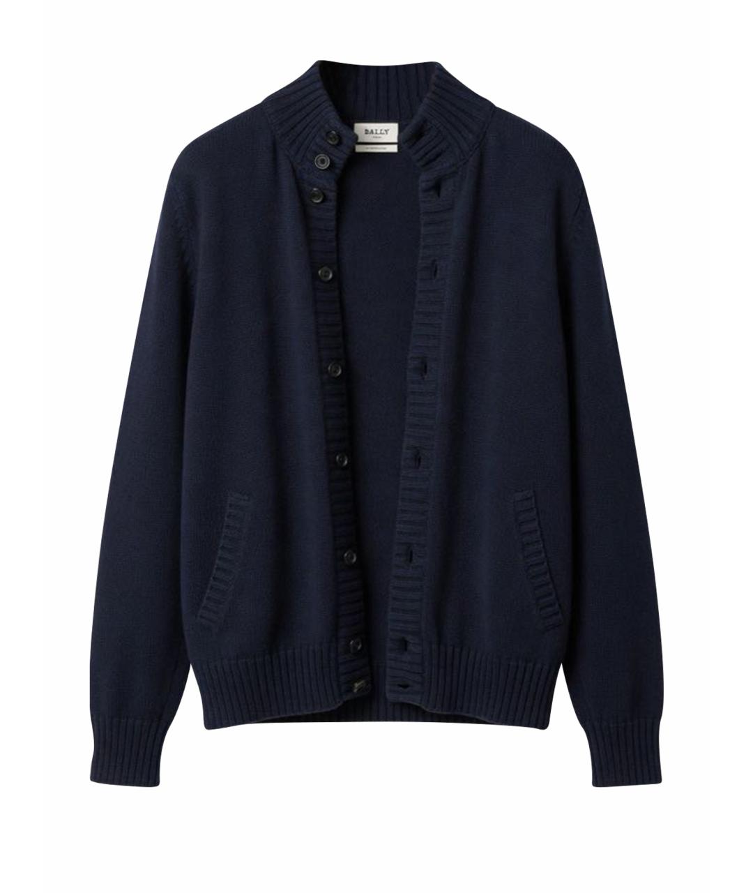 BALLY Темно-синий хлопковый кардиган, фото 5