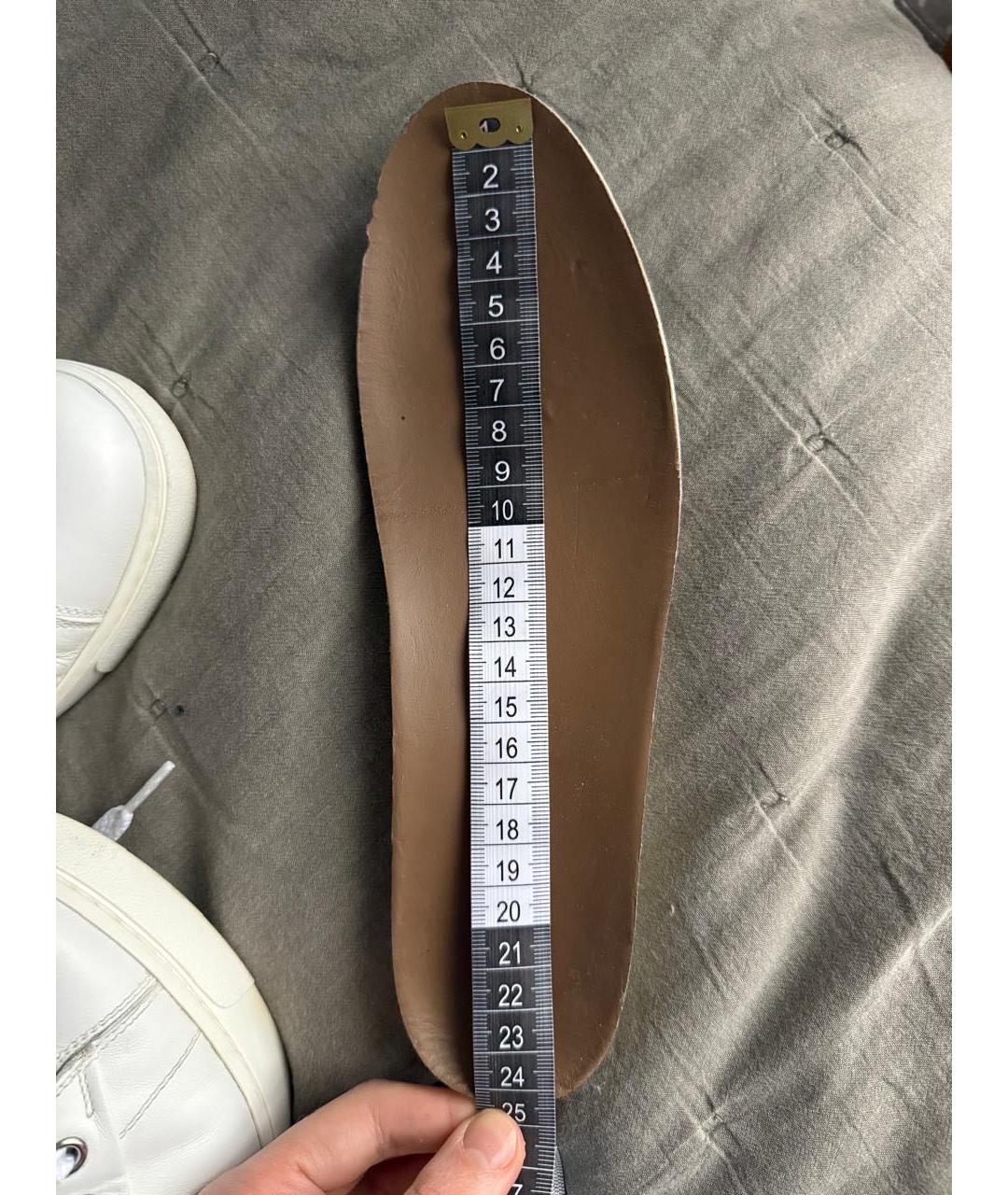 GIANVITO ROSSI Белые кожаные кеды, фото 8