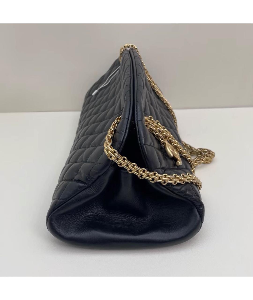 CHANEL Черная кожаная сумка через плечо, фото 5