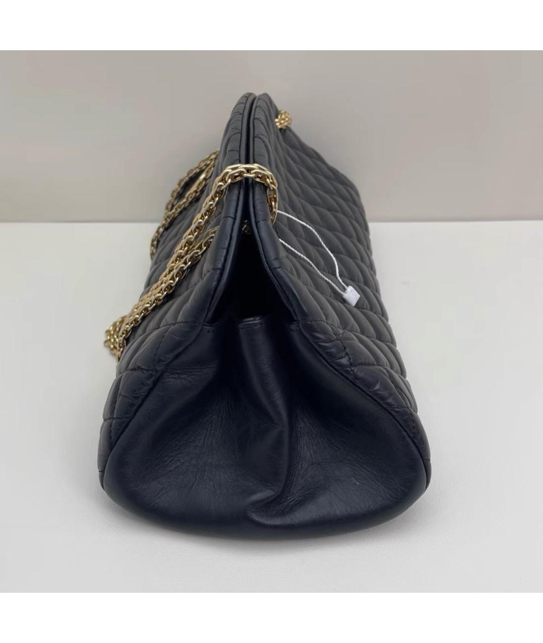 CHANEL Черная кожаная сумка через плечо, фото 4