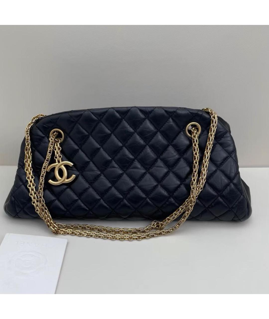 CHANEL Черная кожаная сумка через плечо, фото 2