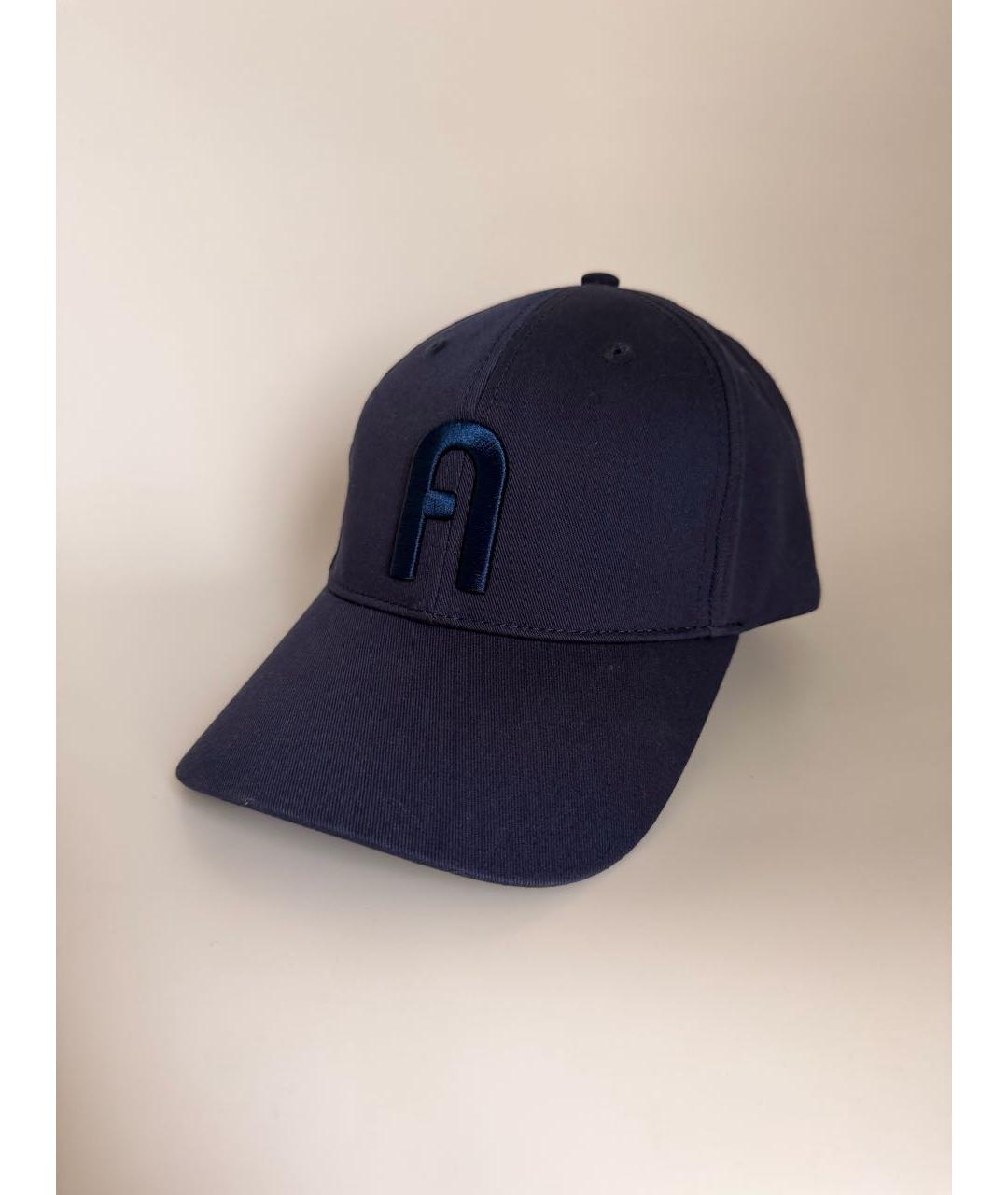 FURLA Темно-синяя хлопковая кепка, фото 5