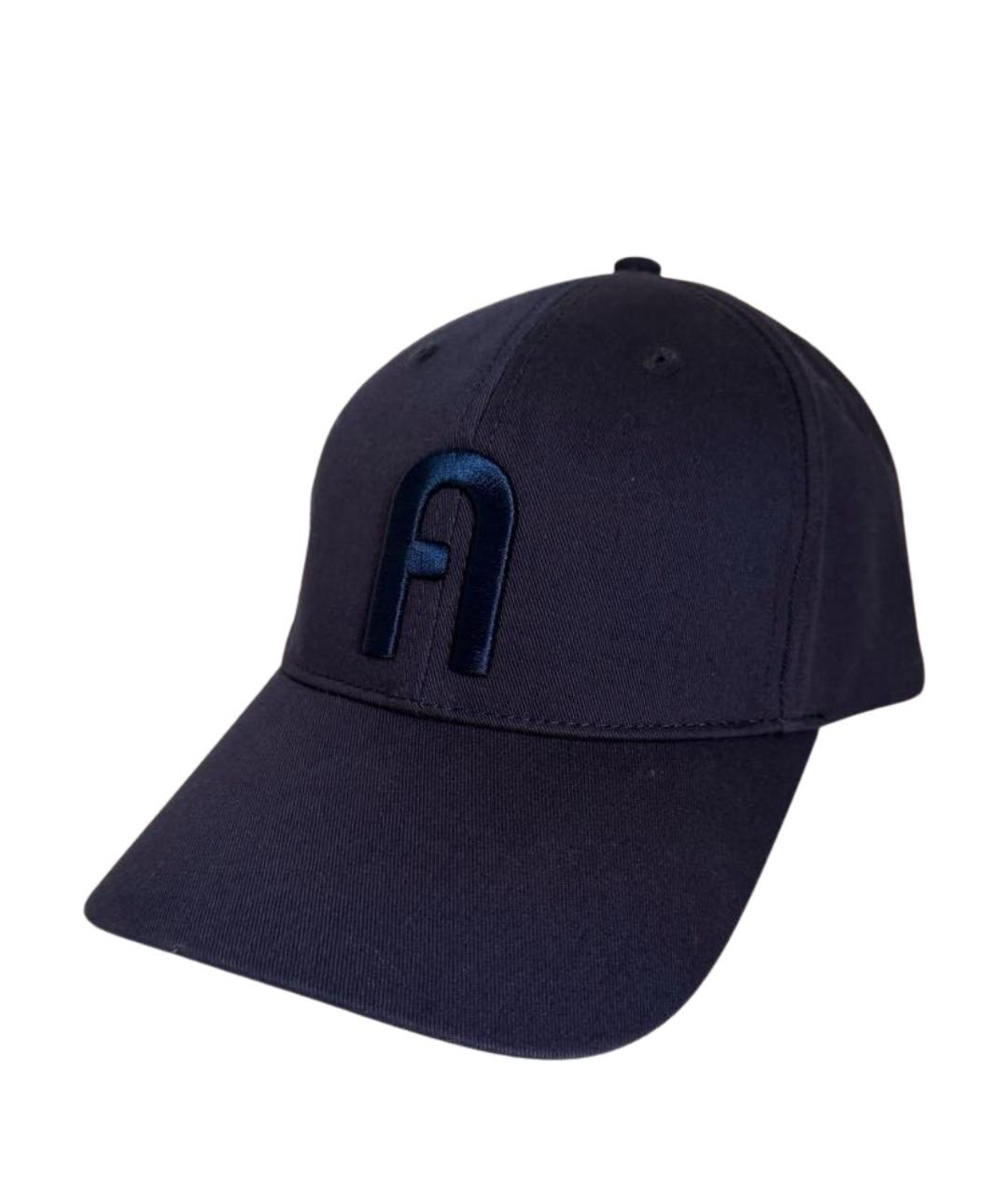 FURLA Темно-синяя хлопковая кепка, фото 1