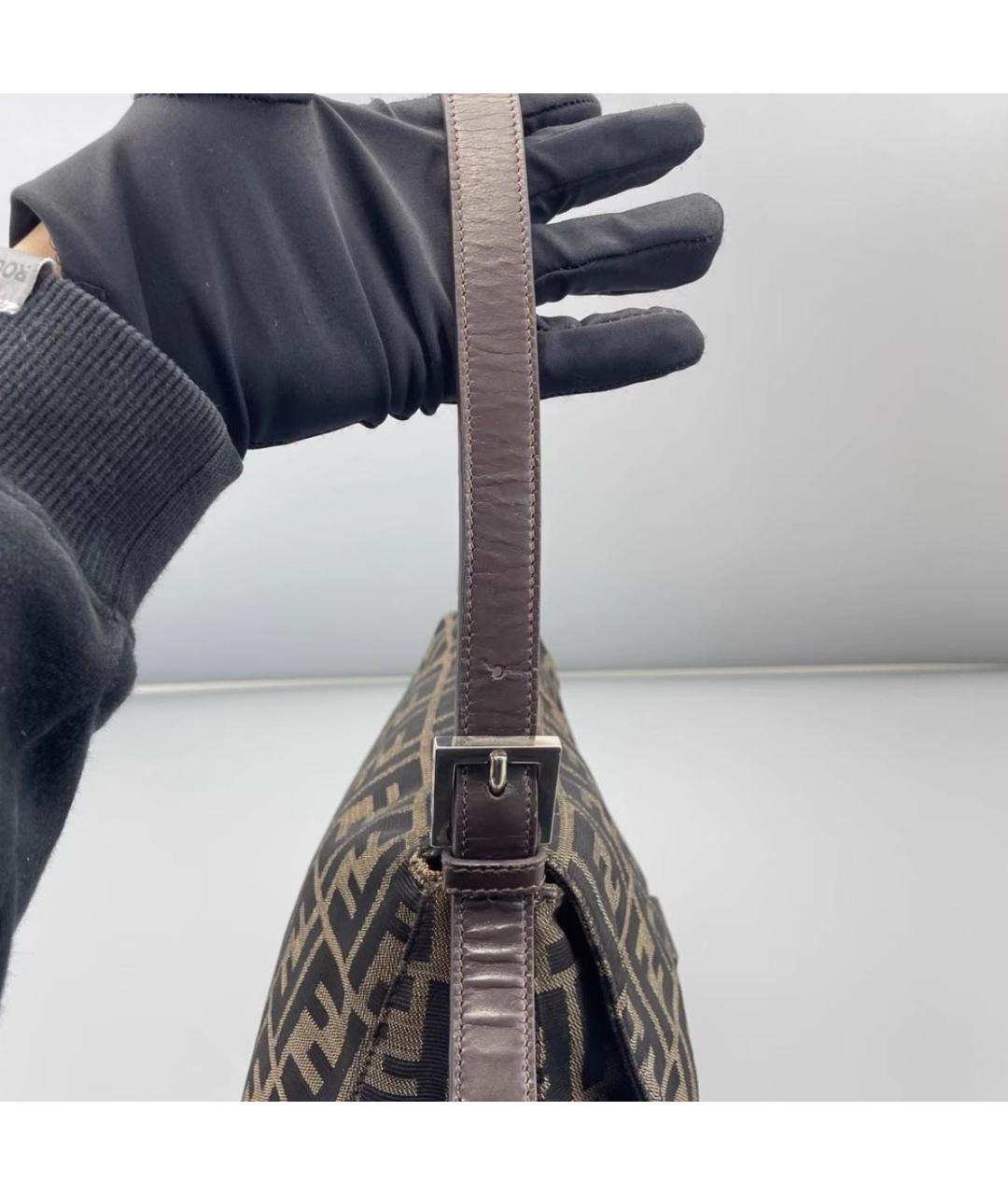 FENDI Коричневая сумка через плечо, фото 8