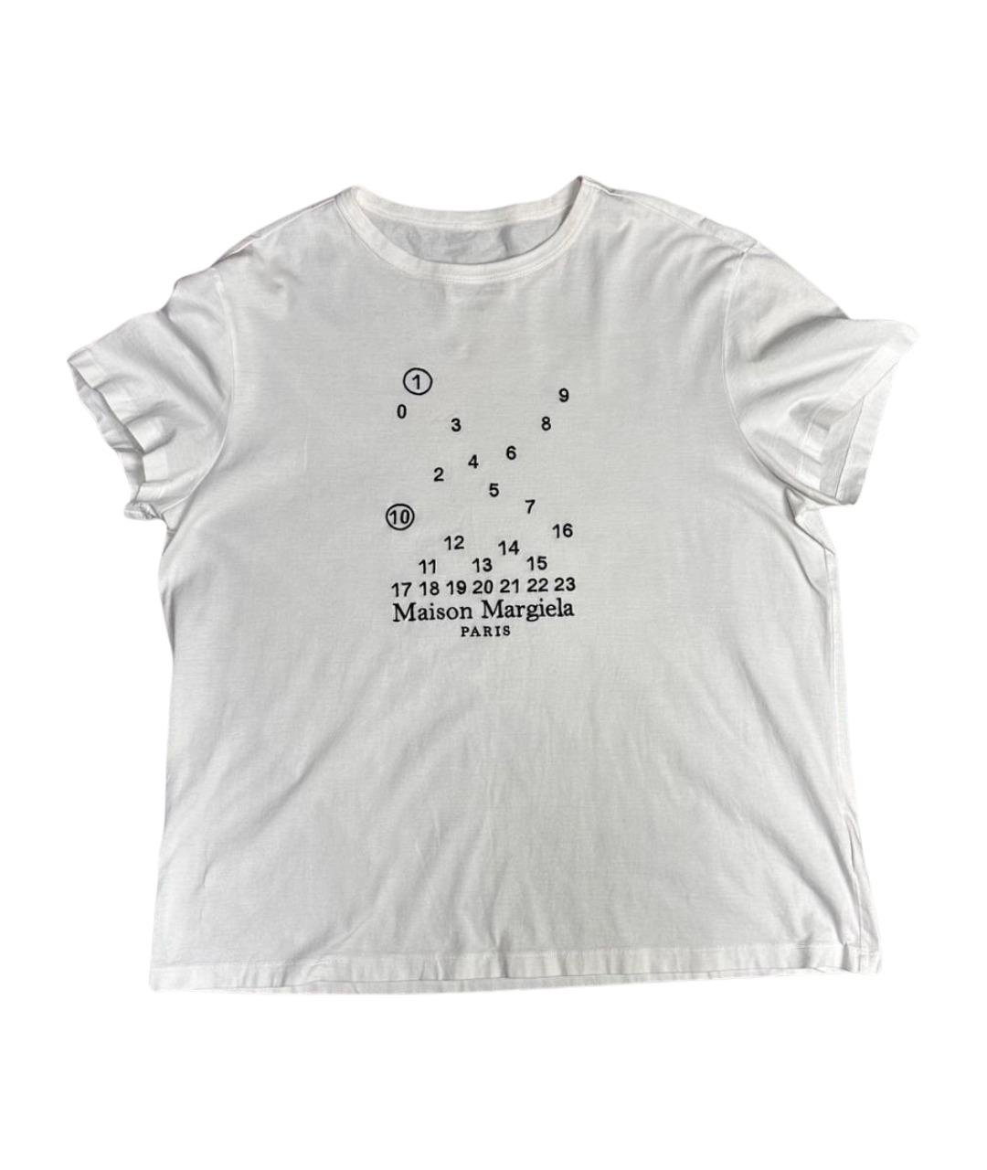 MAISON MARGIELA Белая хлопковая футболка, фото 1