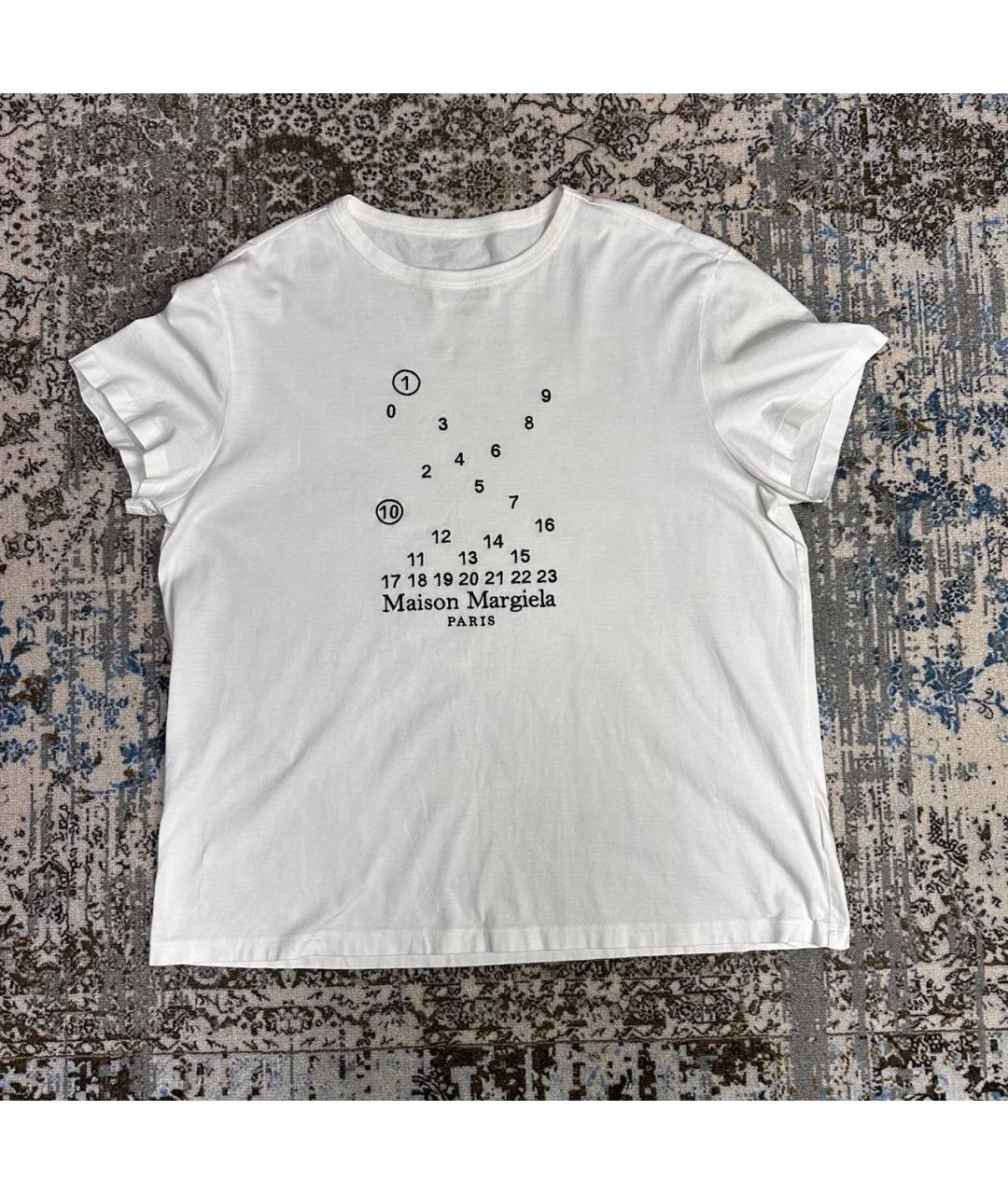 MAISON MARGIELA Белая хлопковая футболка, фото 6