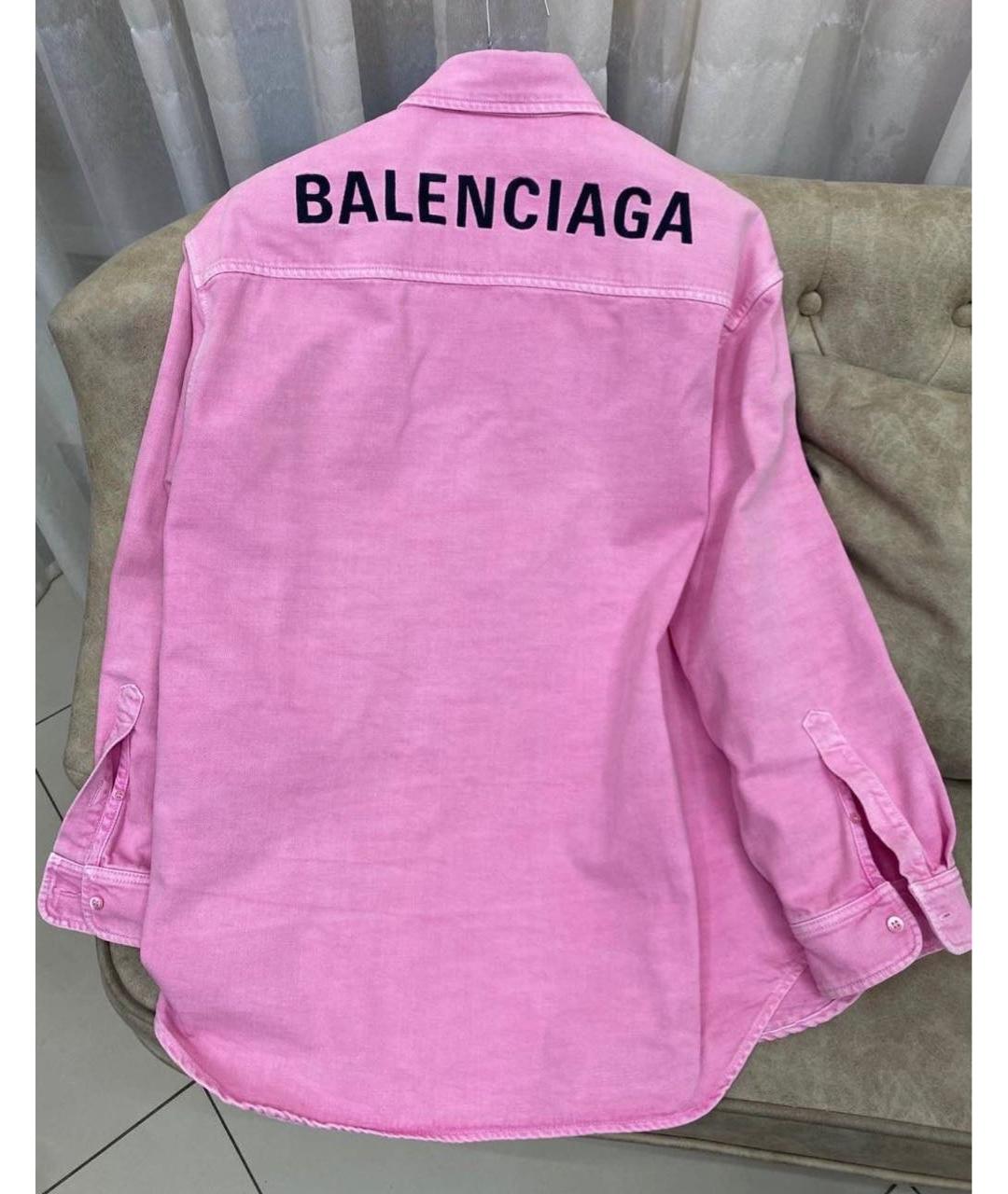 BALENCIAGA Розовый деним жакет/пиджак, фото 2
