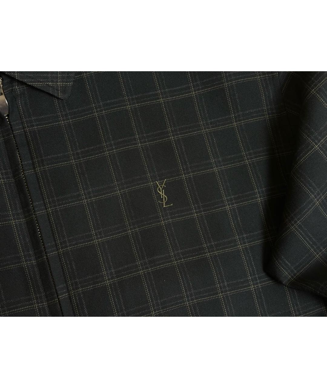 SAINT LAURENT Черная хлопковая куртка, фото 4