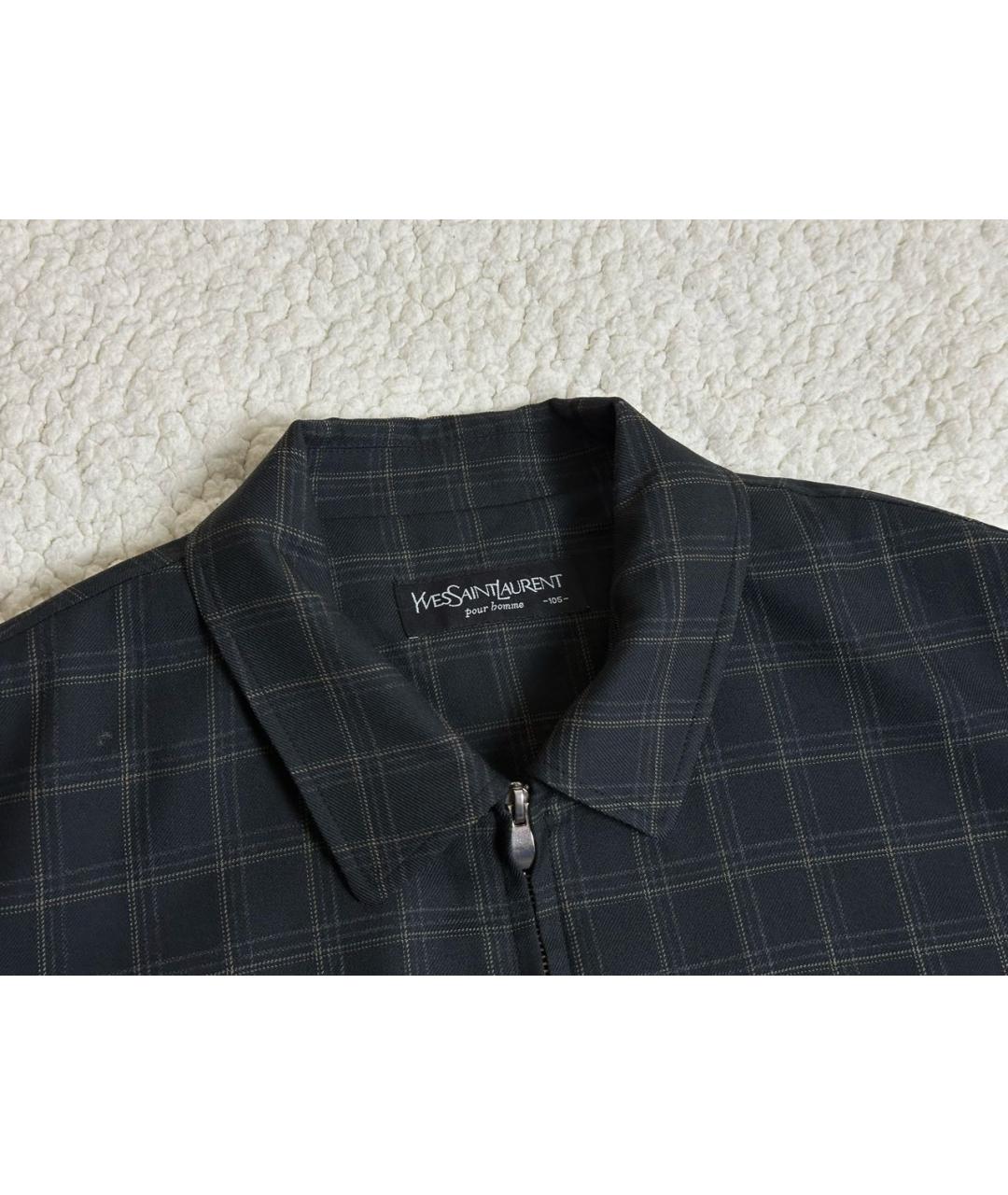 SAINT LAURENT Черная хлопковая куртка, фото 3