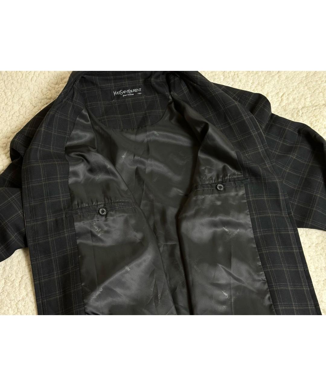 SAINT LAURENT Черная хлопковая куртка, фото 7