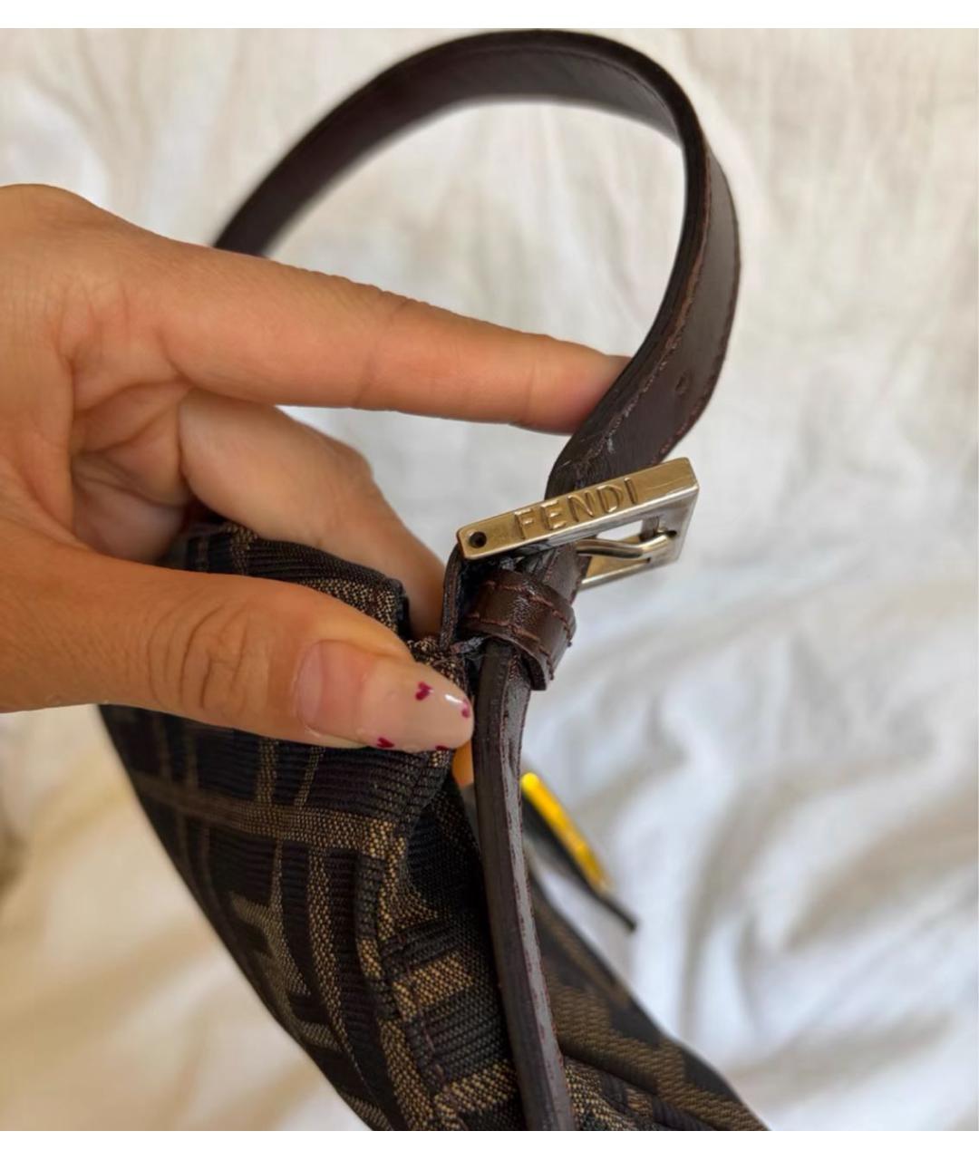 FENDI Коричневая сумка через плечо, фото 6