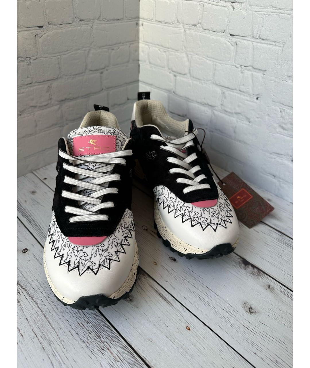 ETRO Мульти кожаные кроссовки, фото 2