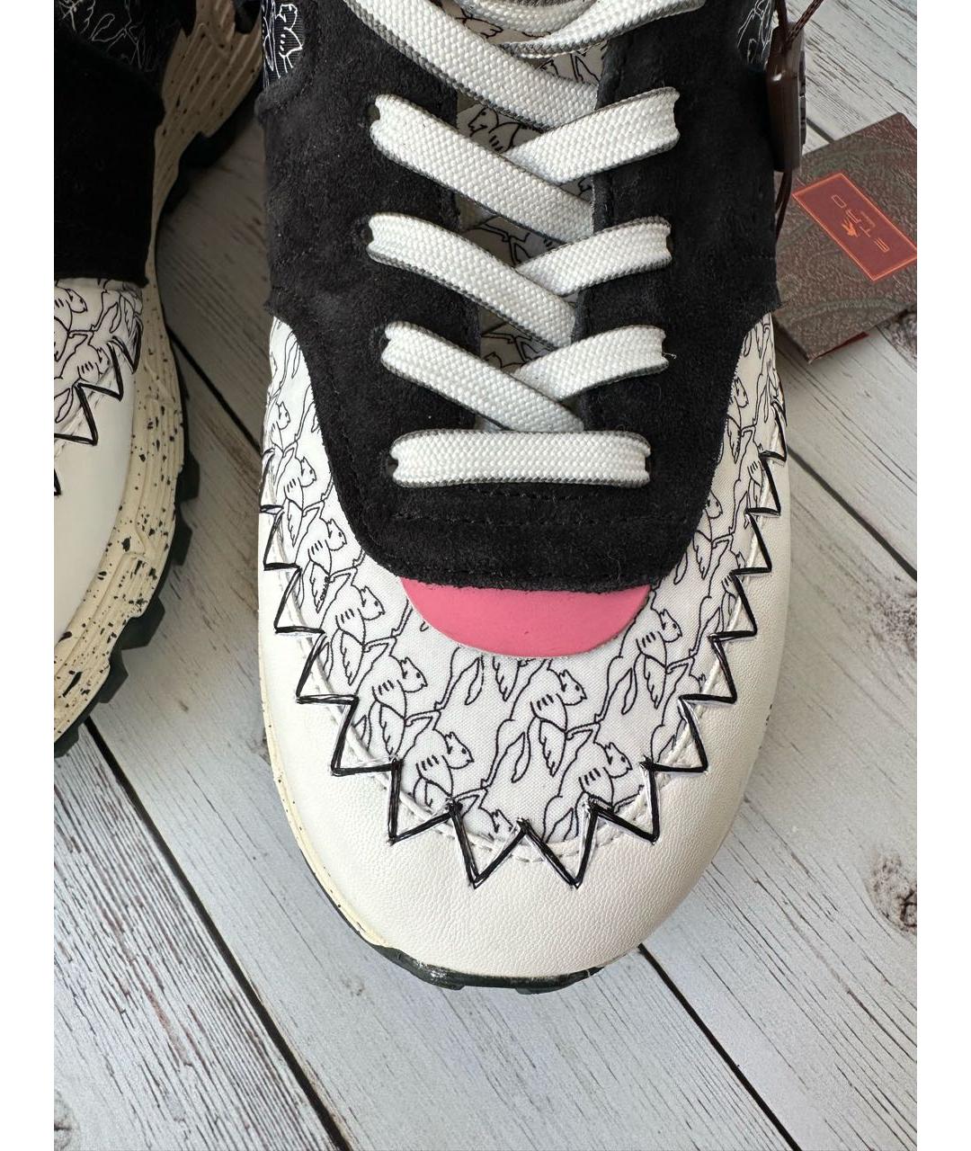 ETRO Мульти кожаные кроссовки, фото 8